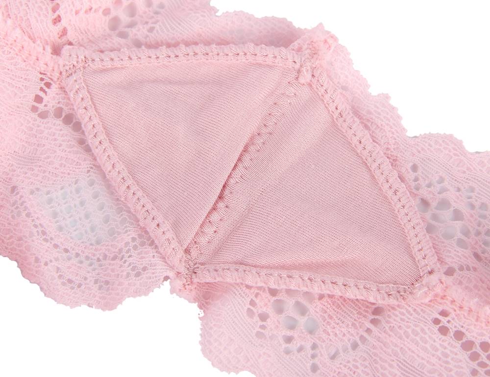 Pink Sexy Floral Lace Panty