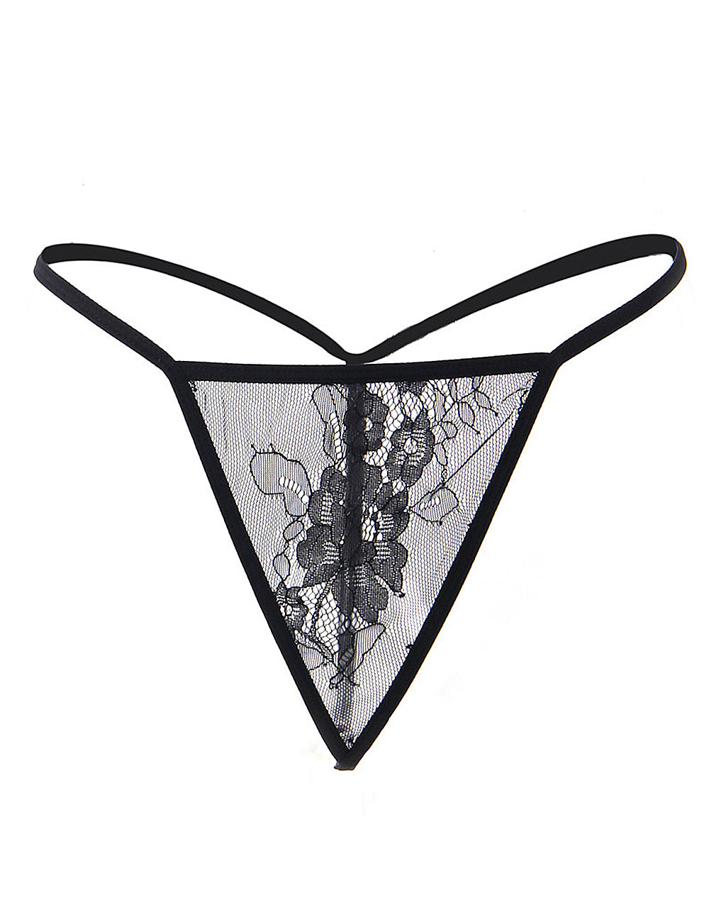 Sexy Long Sleeve Eyelash Black Lace Short Sleepwear With Thong