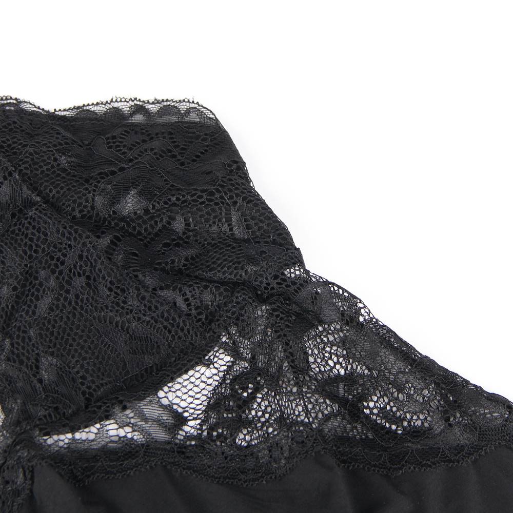 Rückenfreies, dehnbares Modal-Nachthemd mit G-String