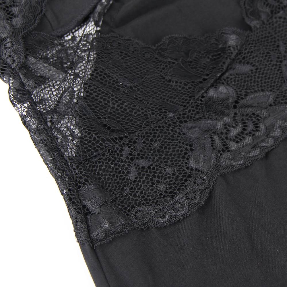 Rückenfreies, dehnbares Modal-Nachthemd mit G-String