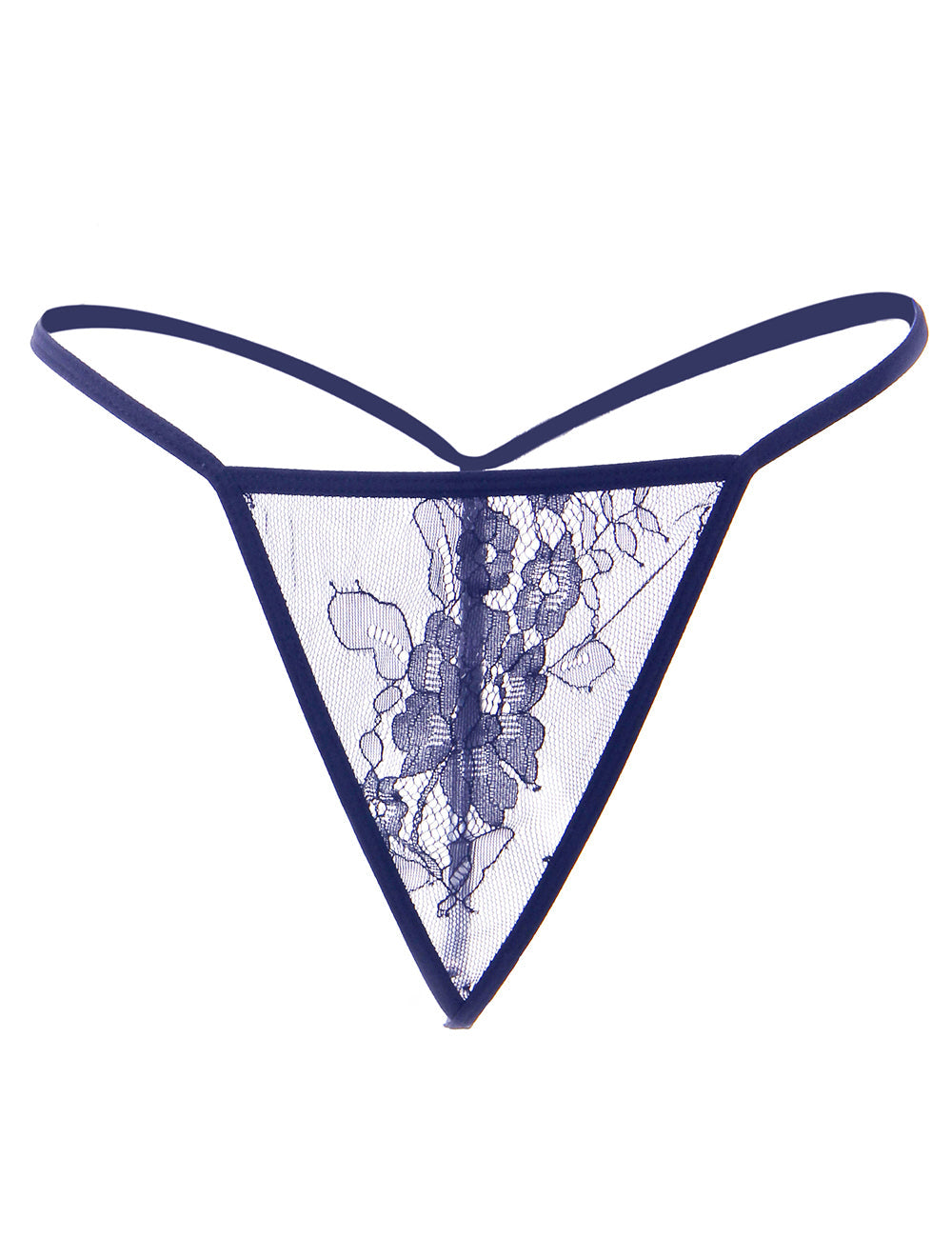 Nuisette bleue grande taille avec string et manches longues sexy, courte nuisette en dentelle cils