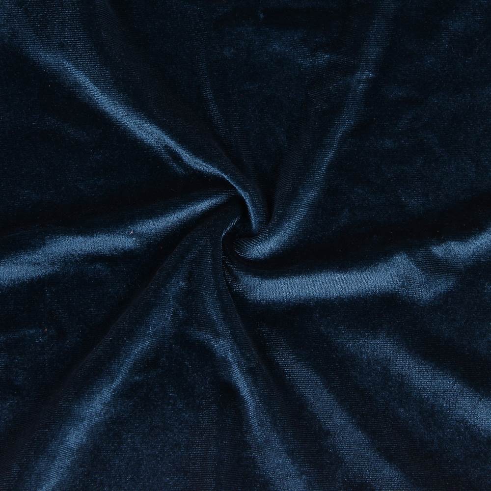 Velour Embroidery Blue Nightdress With G String