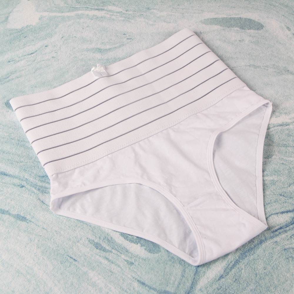 White High-waisted Abdomen And Hip Shaping Corset Pants