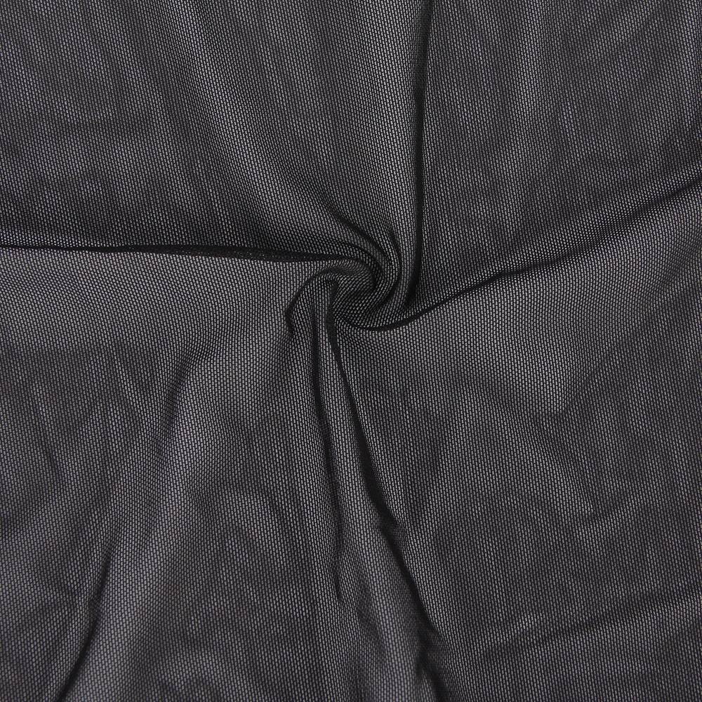 Elegant Black See-through Lace Exquisite Embroidery Sexy Babydoll