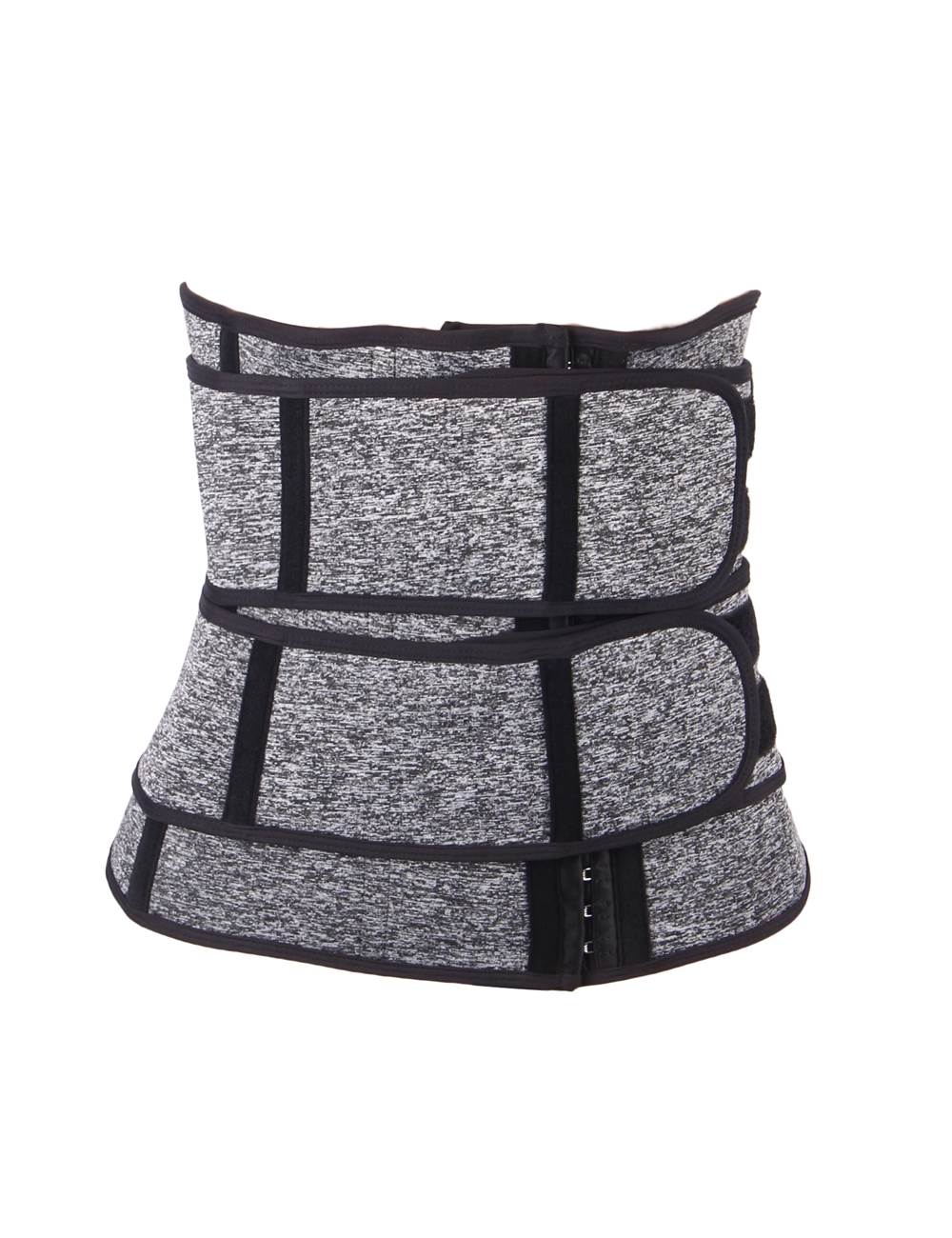 Hook and Eye Double Belt 15 Steel Bones Neoprene Fitness Waist Trainer