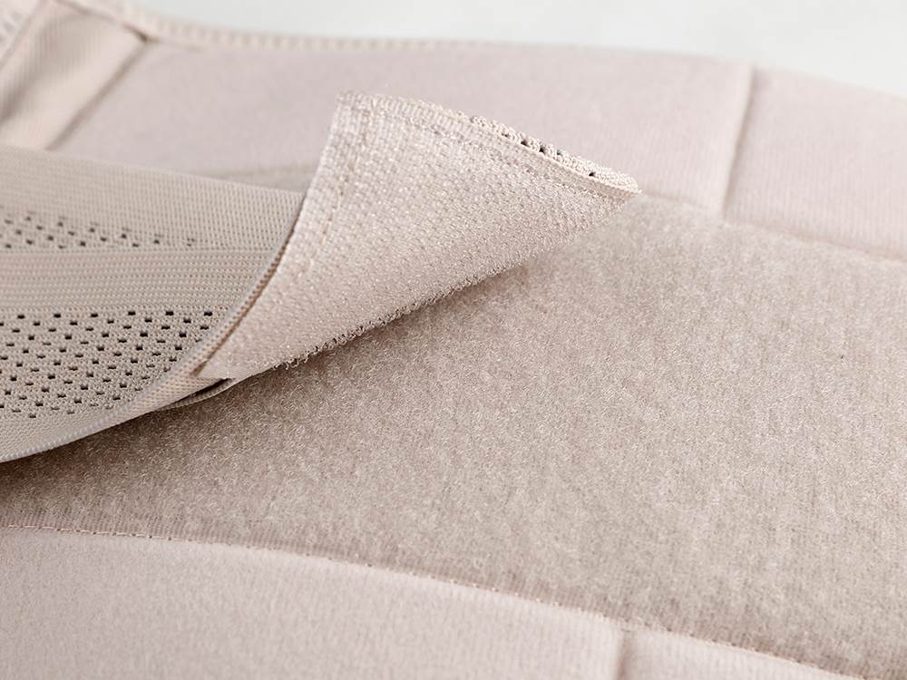 Sport-Hüftgurt mit 3 Stahlstäben, Körperformungsgürtel, Silber