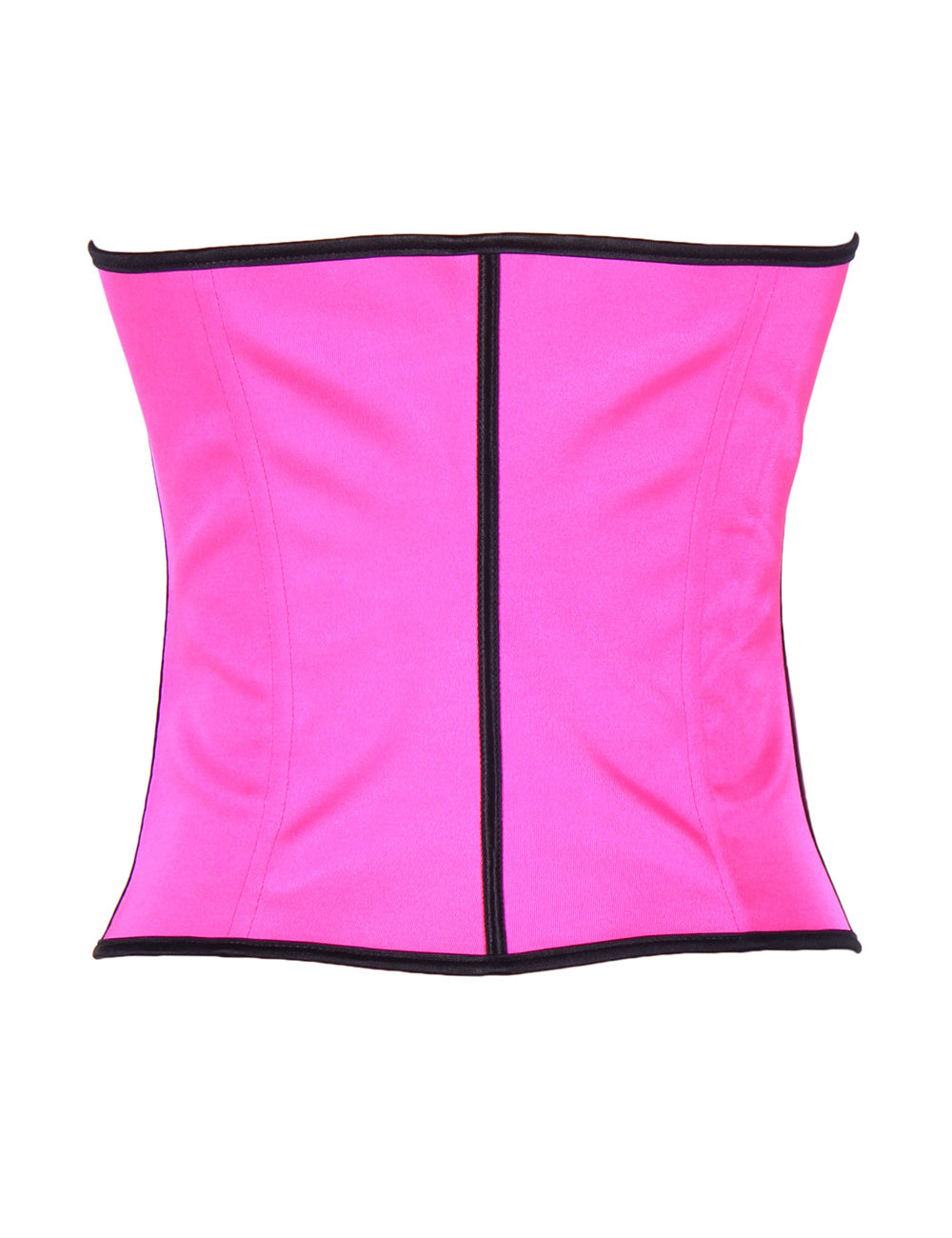 Roséfarbenes Latexkorsett mit 4 Stahlstäben