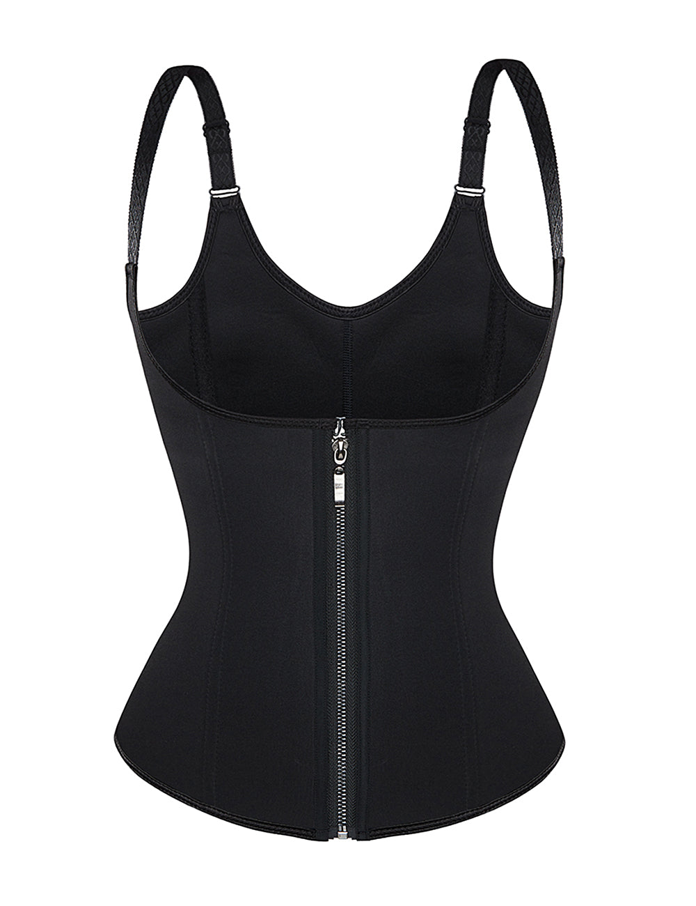 6 Pieces Steel Bones Black Neoprene Waist Training Corset