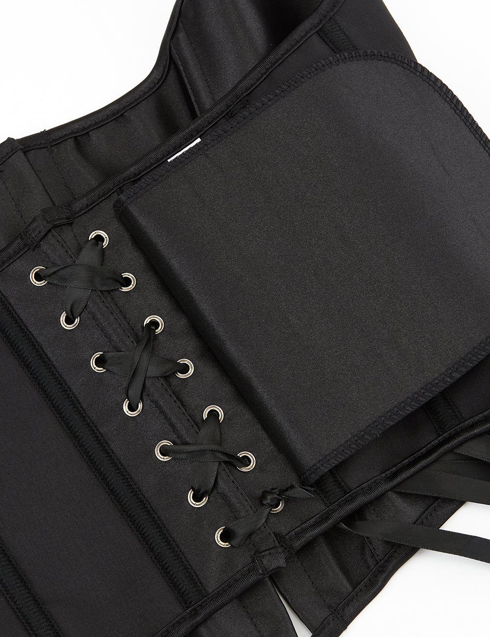 Schwarzes, sexy Korsett mit 12 Kunststoffstäben