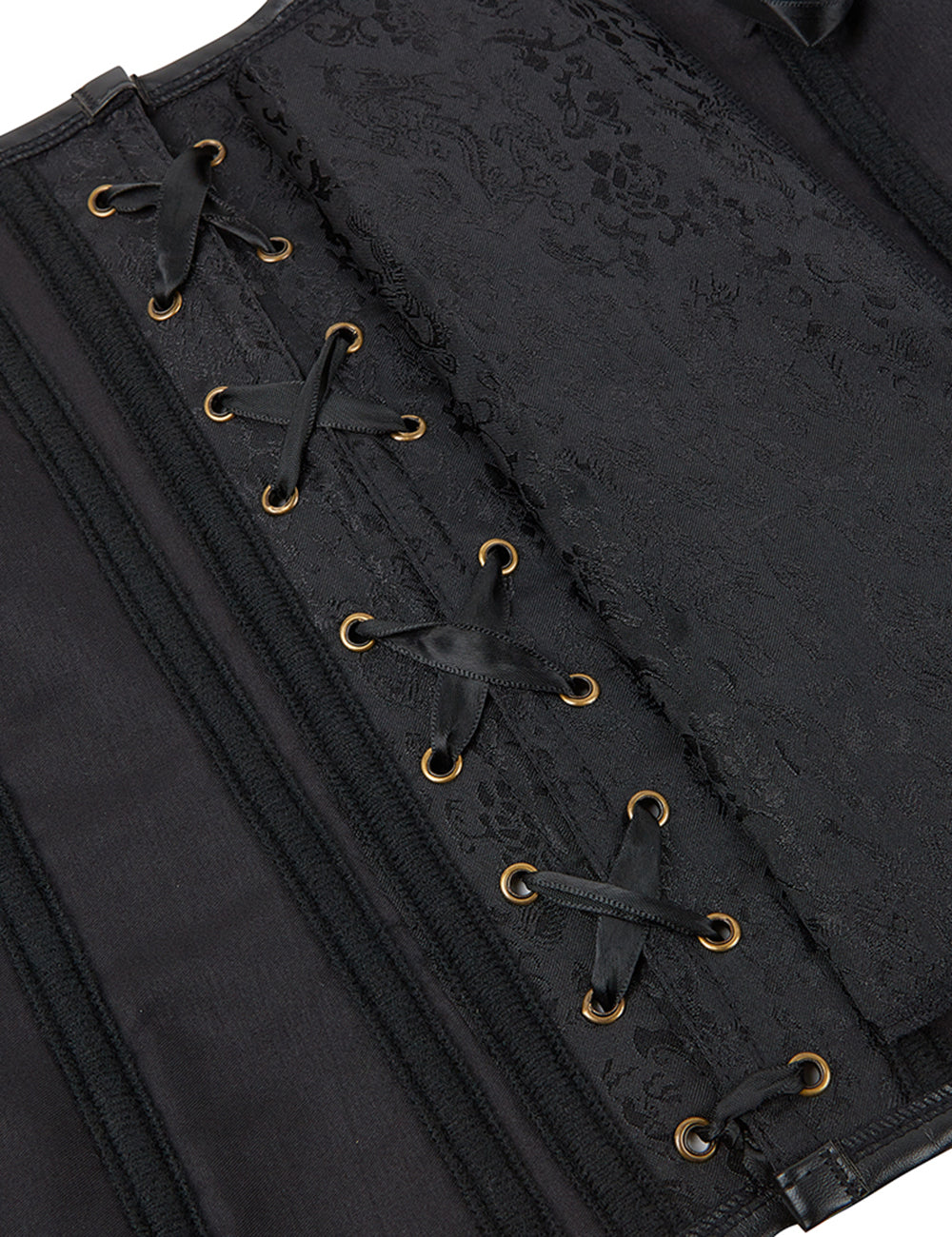 Schwarze 14-teilige Korsetts mit weichen Stahlstäben