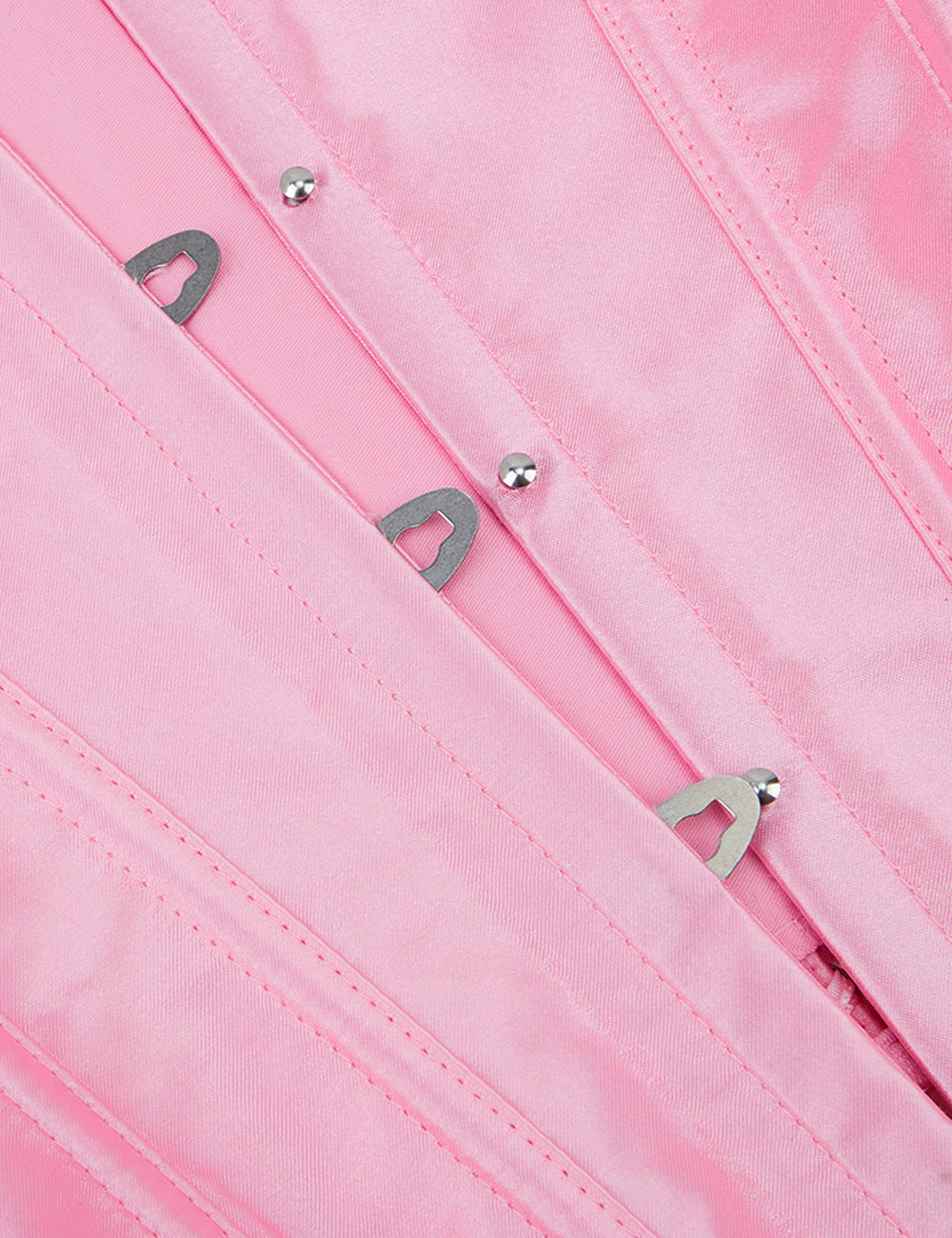 14 Pieces Plastic Bones Pink Sexy Satin Tube Top Palace Style Corset