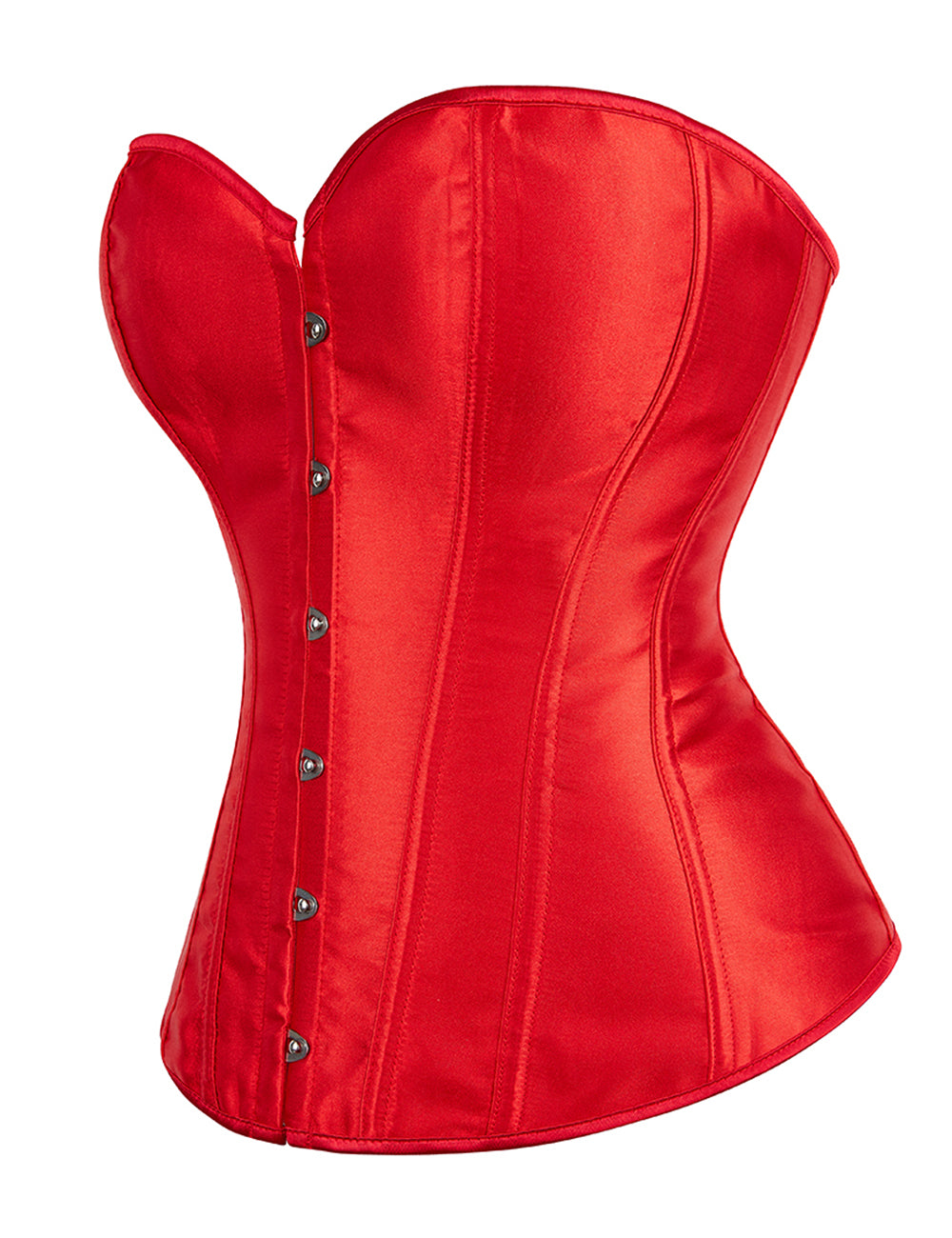14 Pieces Plastic Bones Red Sexy Satin Tube Top Palace Style Corset