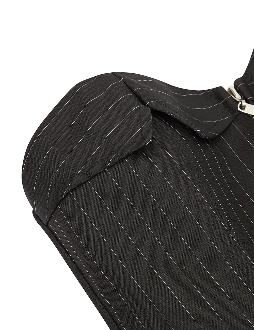 12 Pieces Plastic Bone Black Sexy Striped Zippered Palace Style Corset Set