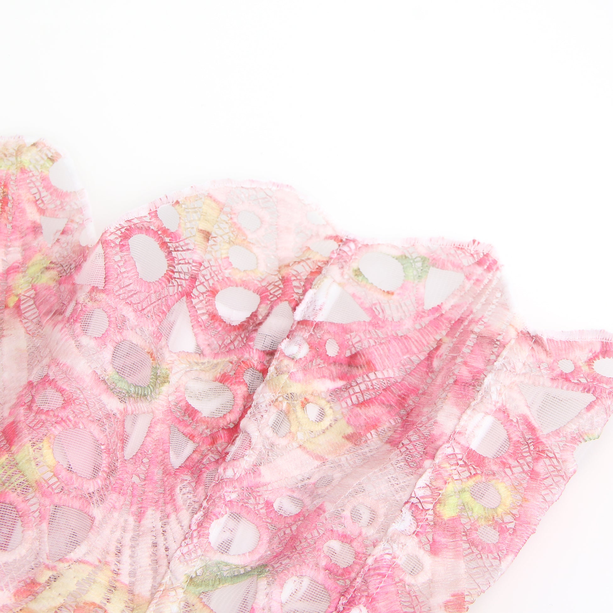 14 Bones Printing Hollow Lace-up Court-style Corset