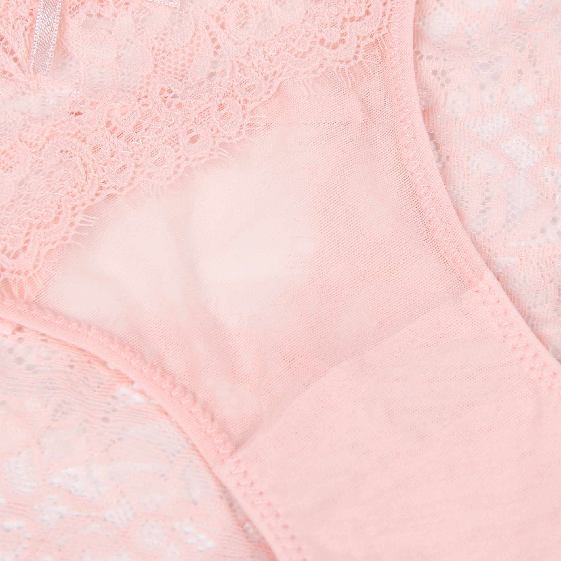 High Quality Pink Sexy Floral Lace Panty