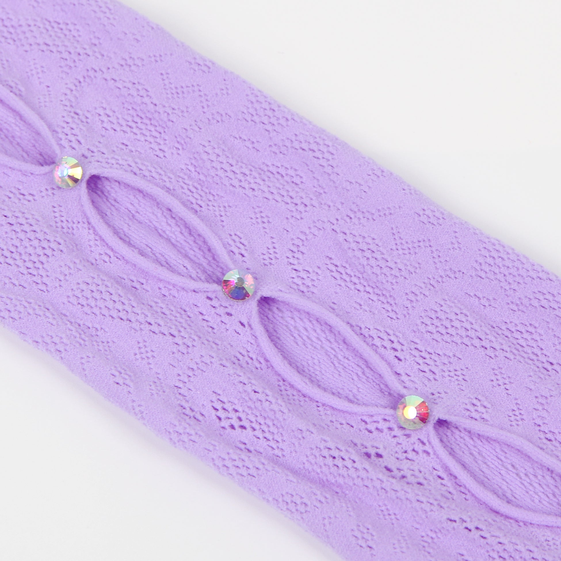 Purple Long-Sleeved One Shoulder Sexy Mesh Bodystocking