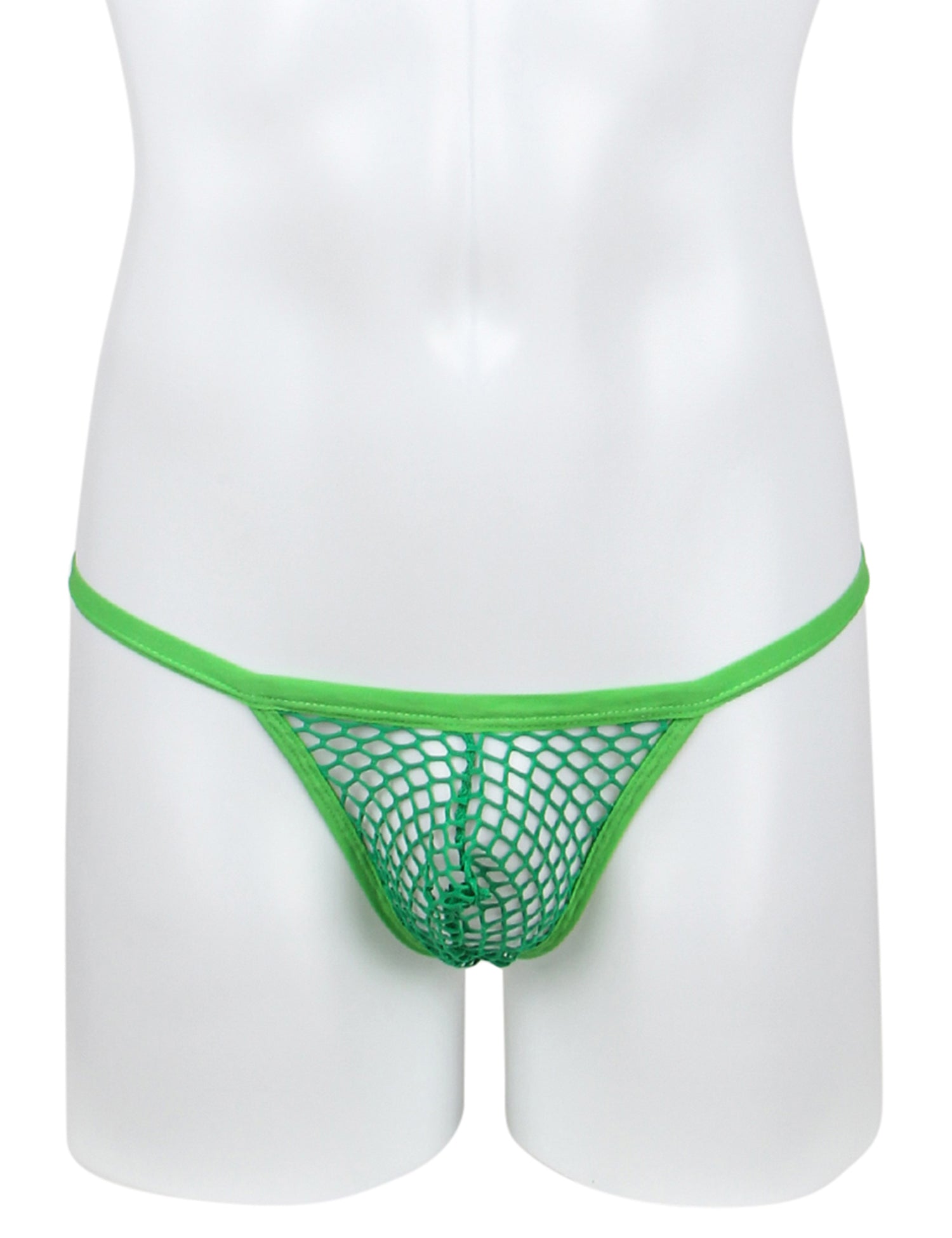 Green Sexy Men's Fishnet Thong