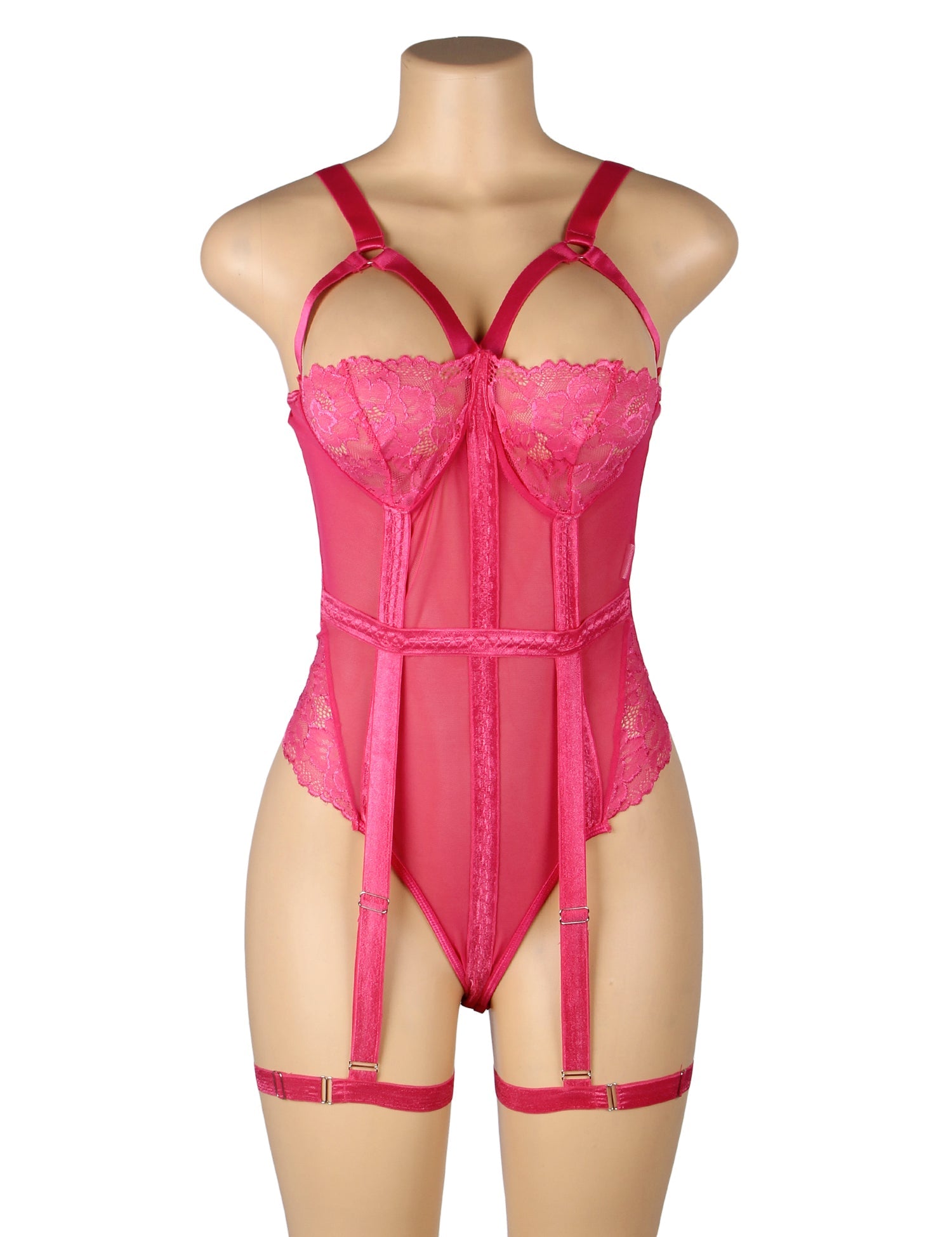 Rose Sexy Slim Lace Jarretière Anneau de Jambe Teddy