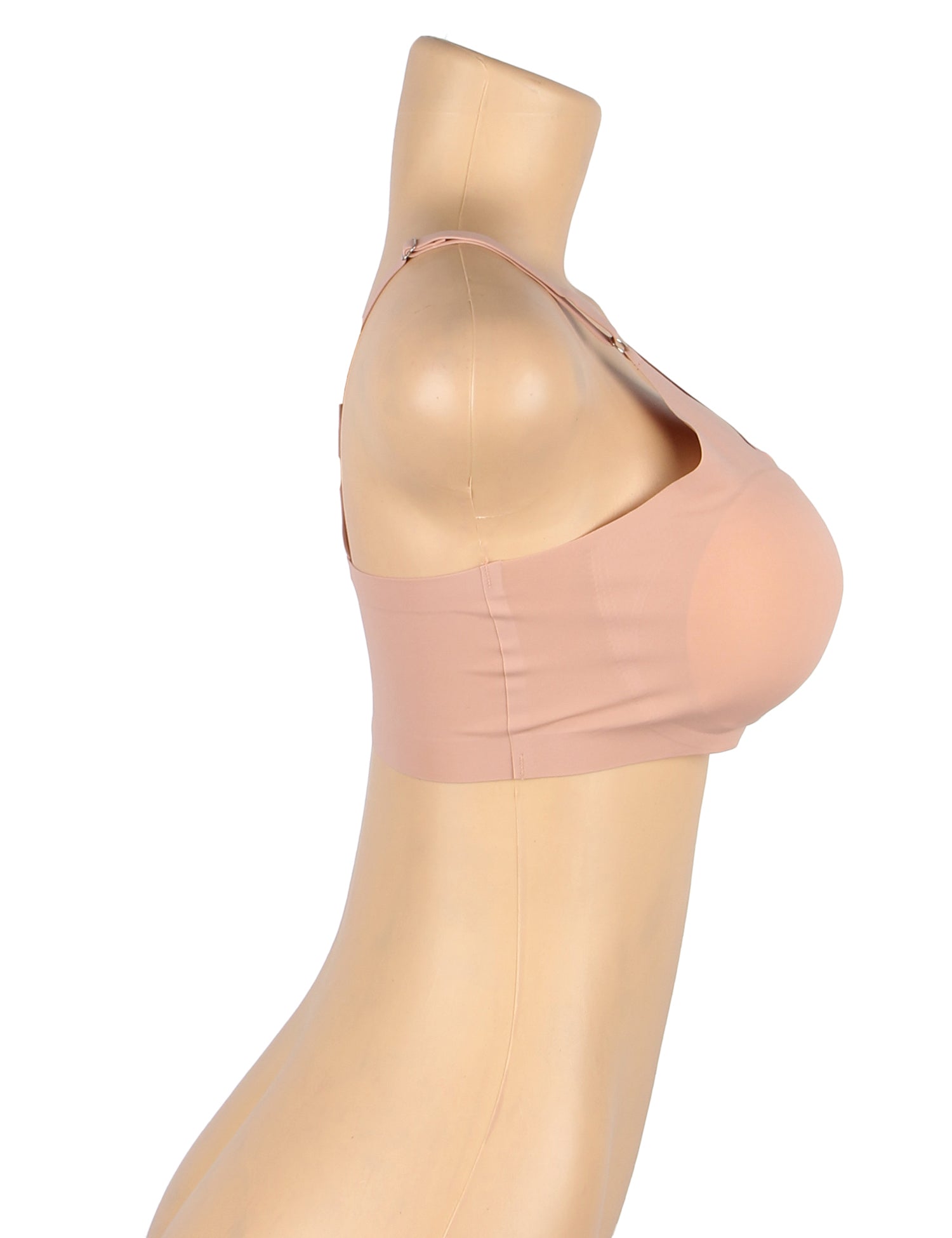 Nude Ice Silk Seamless Bra With Removable Chest Pad