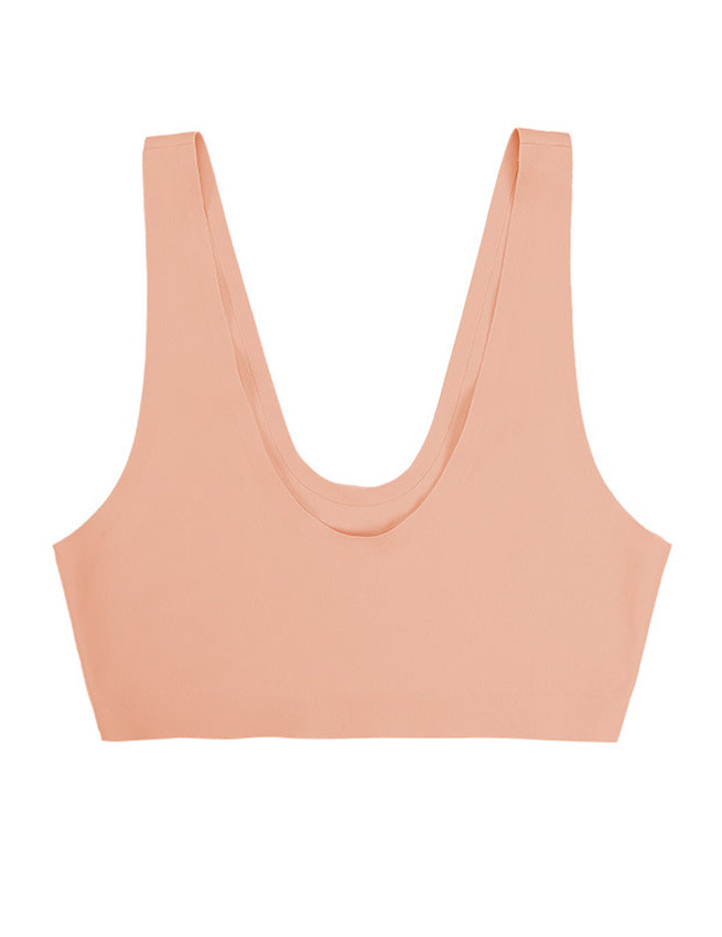 Nude Wireless Ice Silk Women Seamless Bra