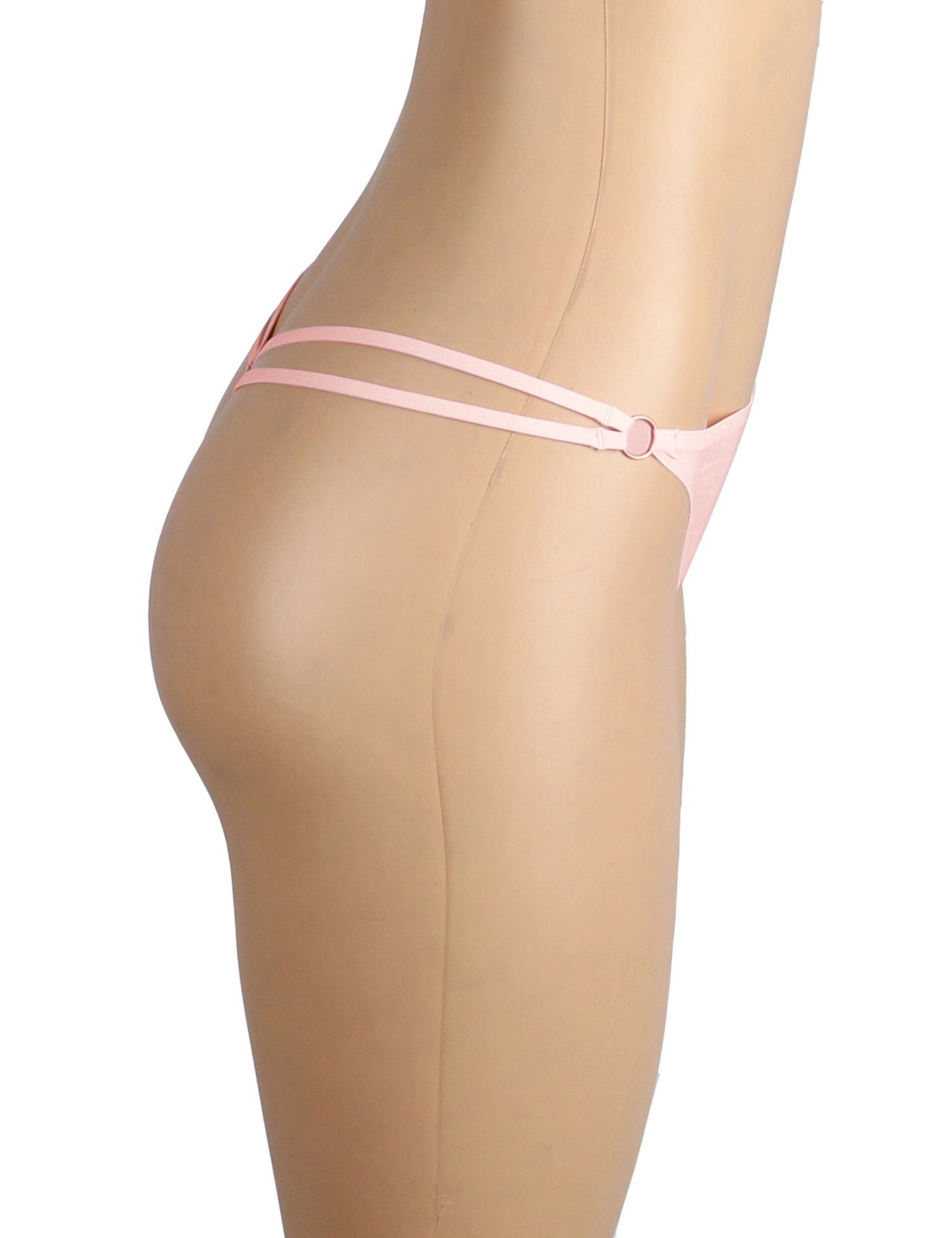 Culotte rose sexy sans coutures avec décoration à boucles