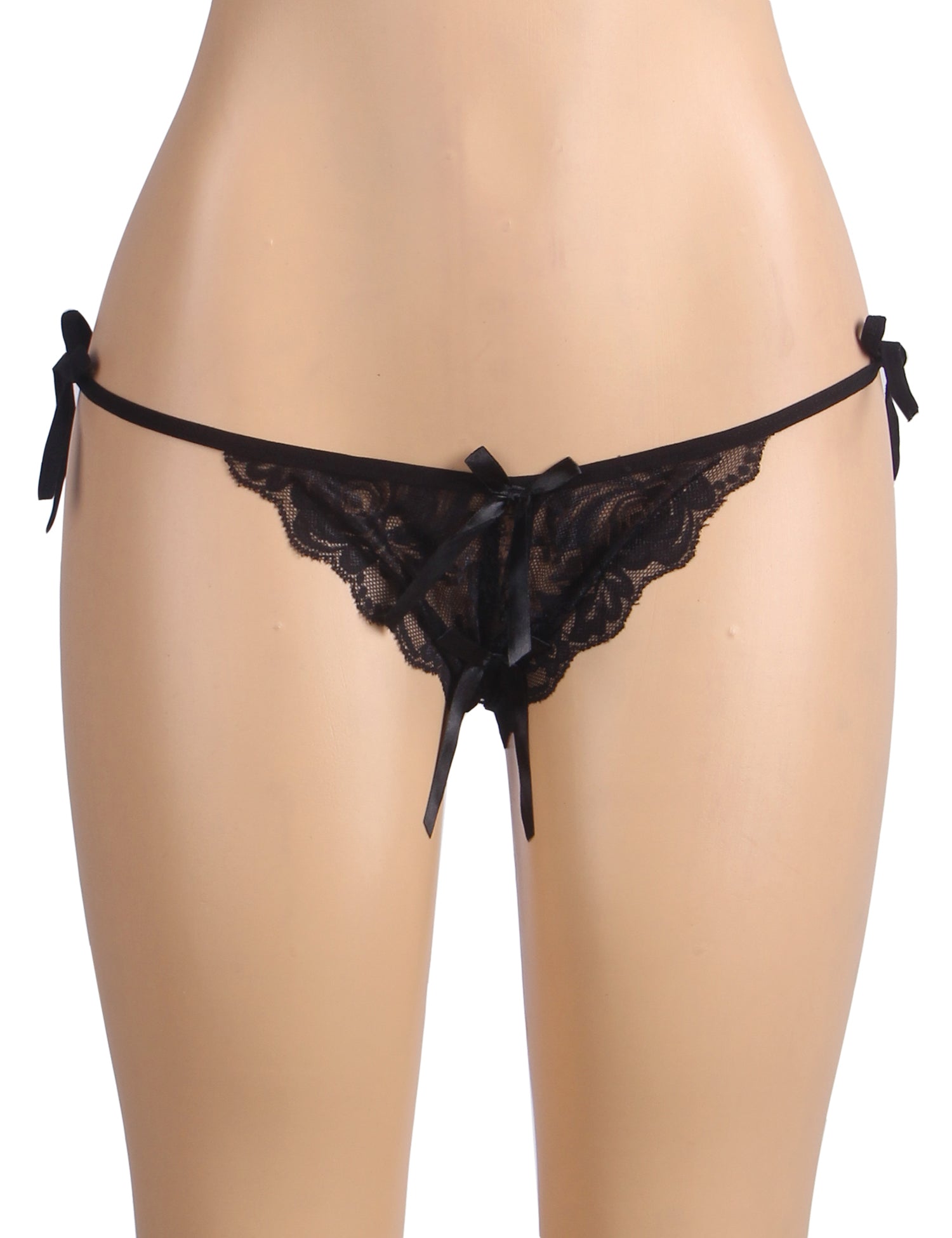 Black Lace Strappy Women Panty