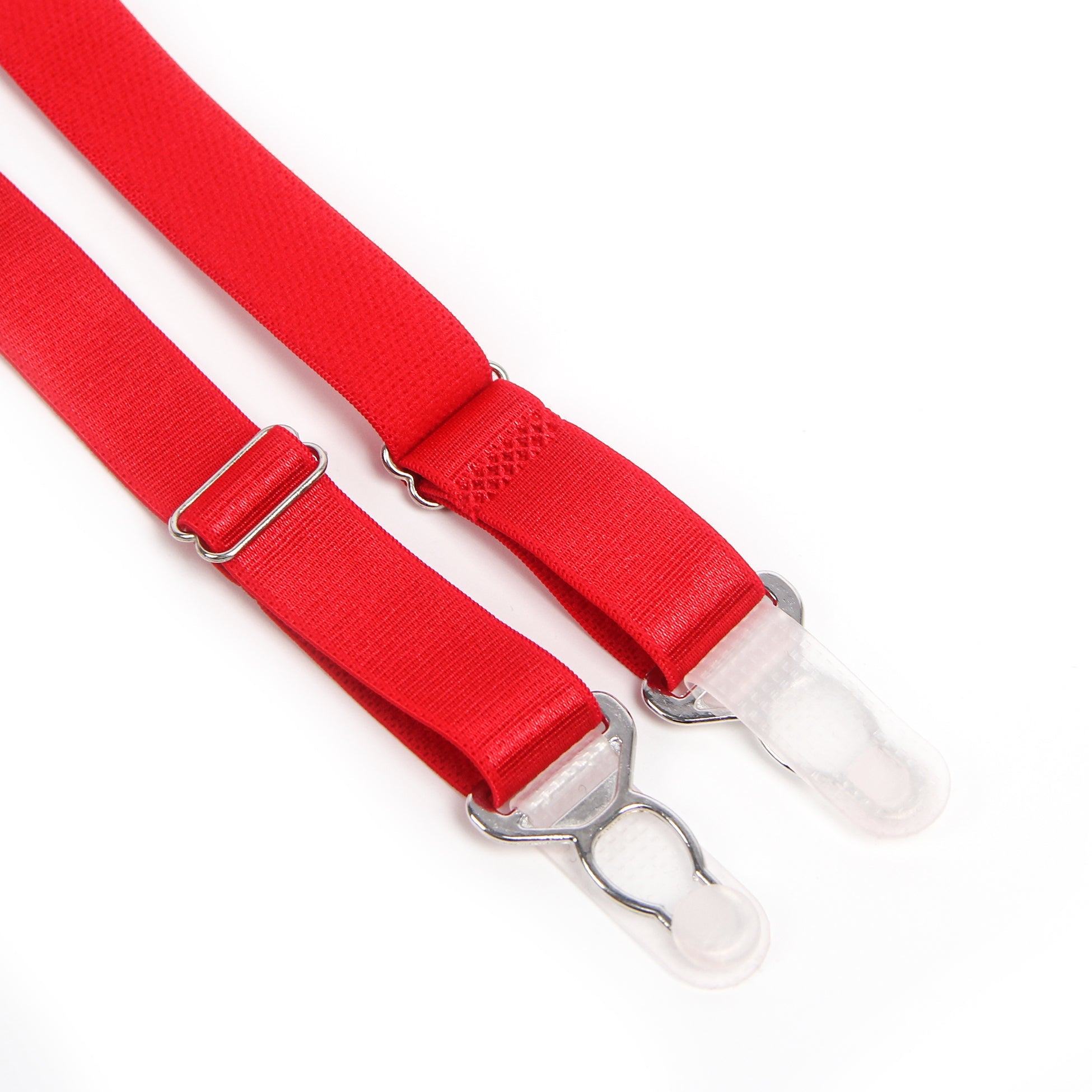 Culotte porte-jarretelles en dentelle brodée rouge sexy