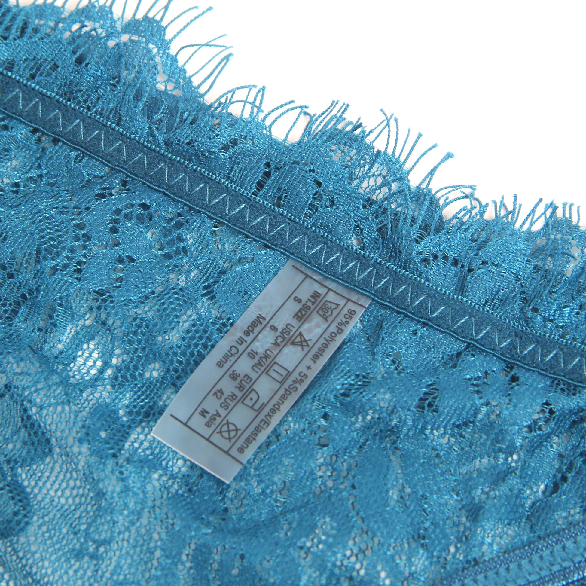 Blue Sexy Lace Bra Set