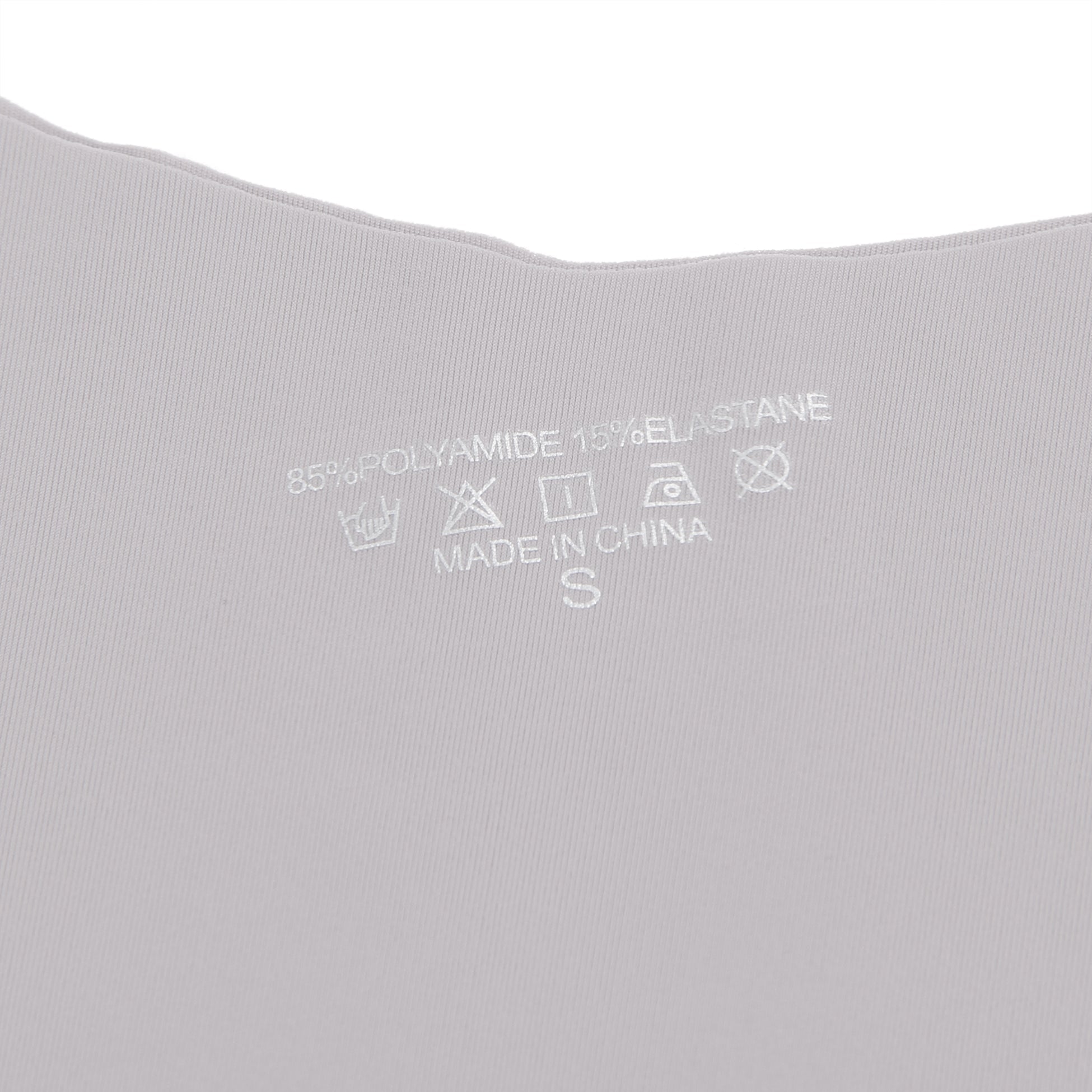 Culotte taille haute sans coutures en soie glacée violette sexy