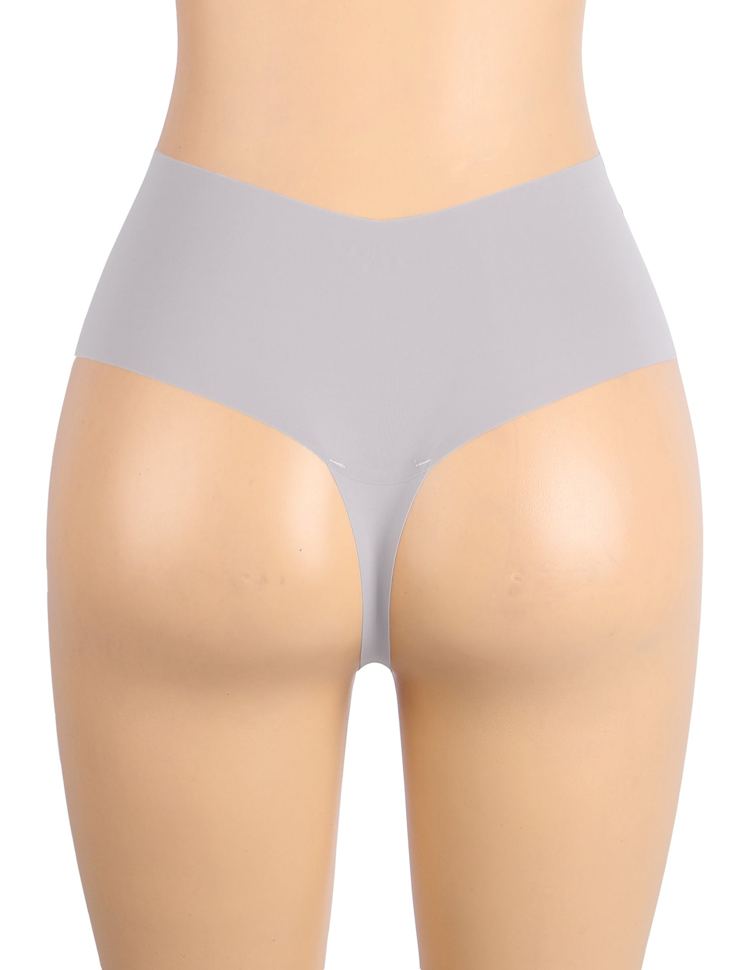 Culotte taille haute sans coutures en soie glacée violette sexy