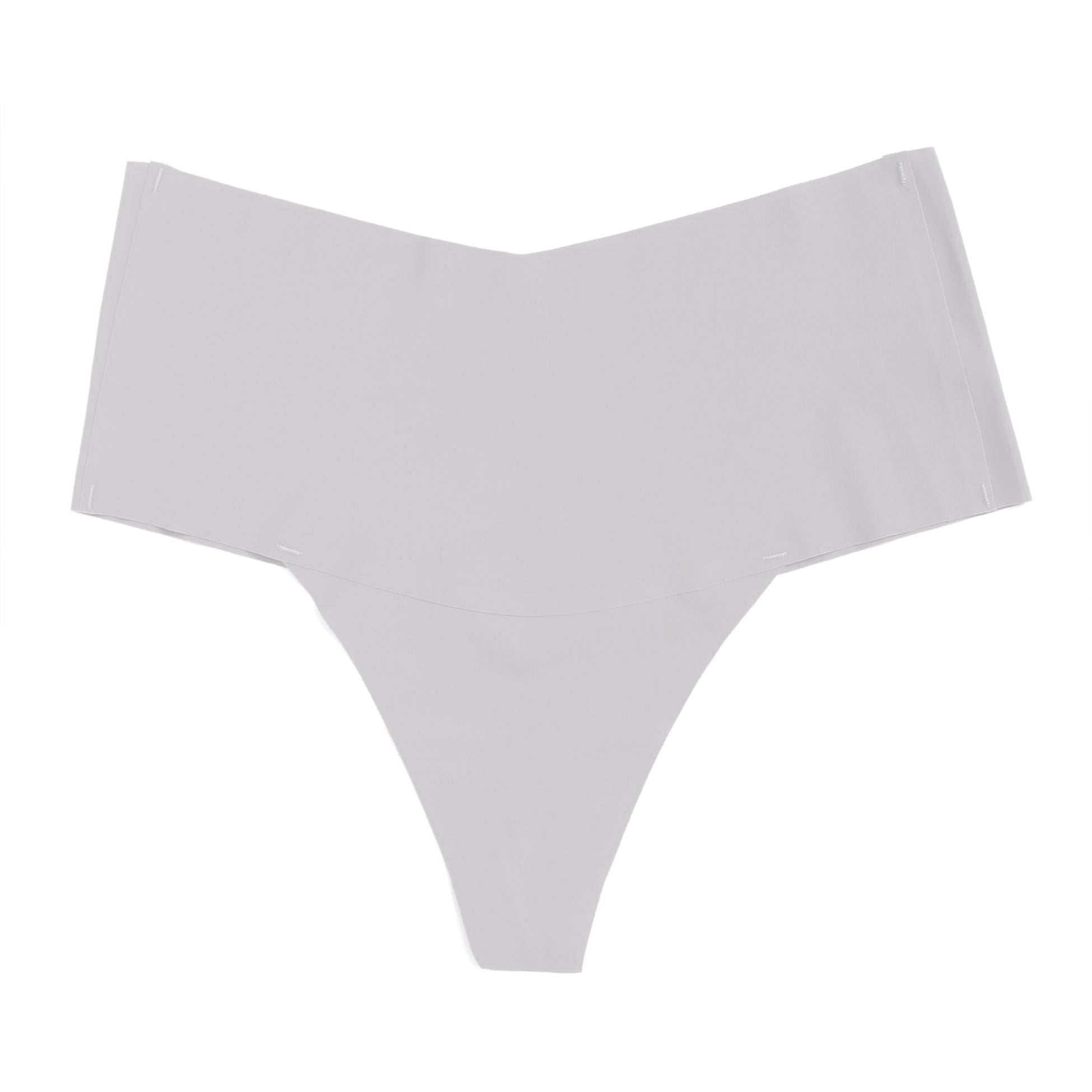 Culotte taille haute sans coutures en soie glacée violette sexy