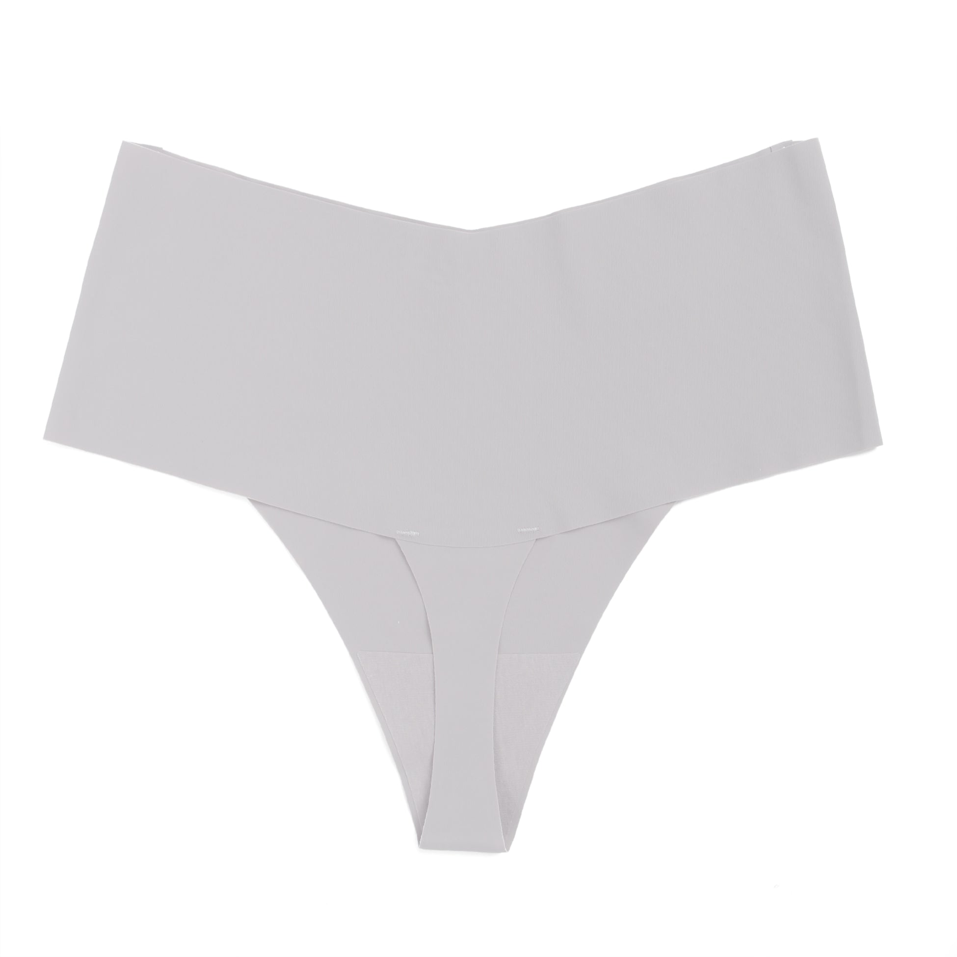 Culotte taille haute sans coutures en soie glacée violette sexy