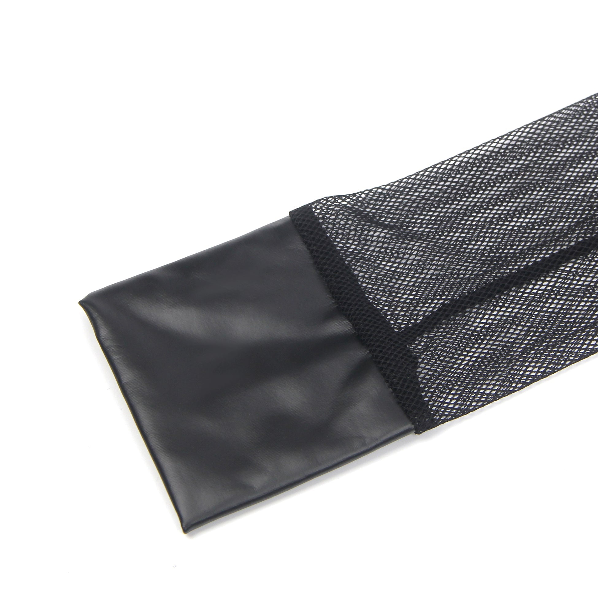 Body sexy noir en similicuir PU à manches longues et fermeture éclair.