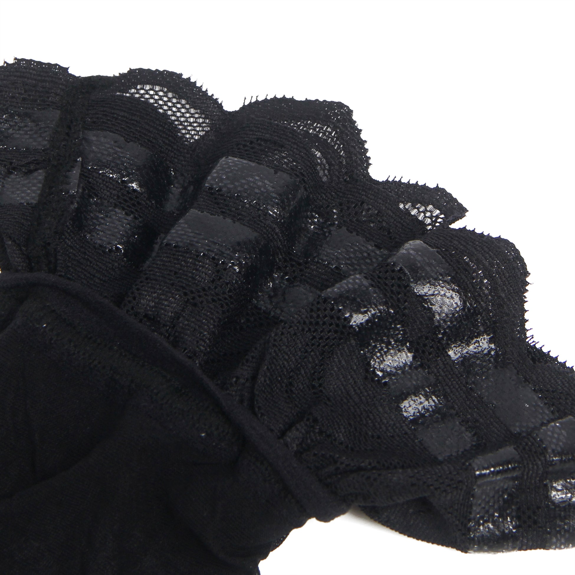 Black Sexy Lace Vertical Line Stockings With Silicone