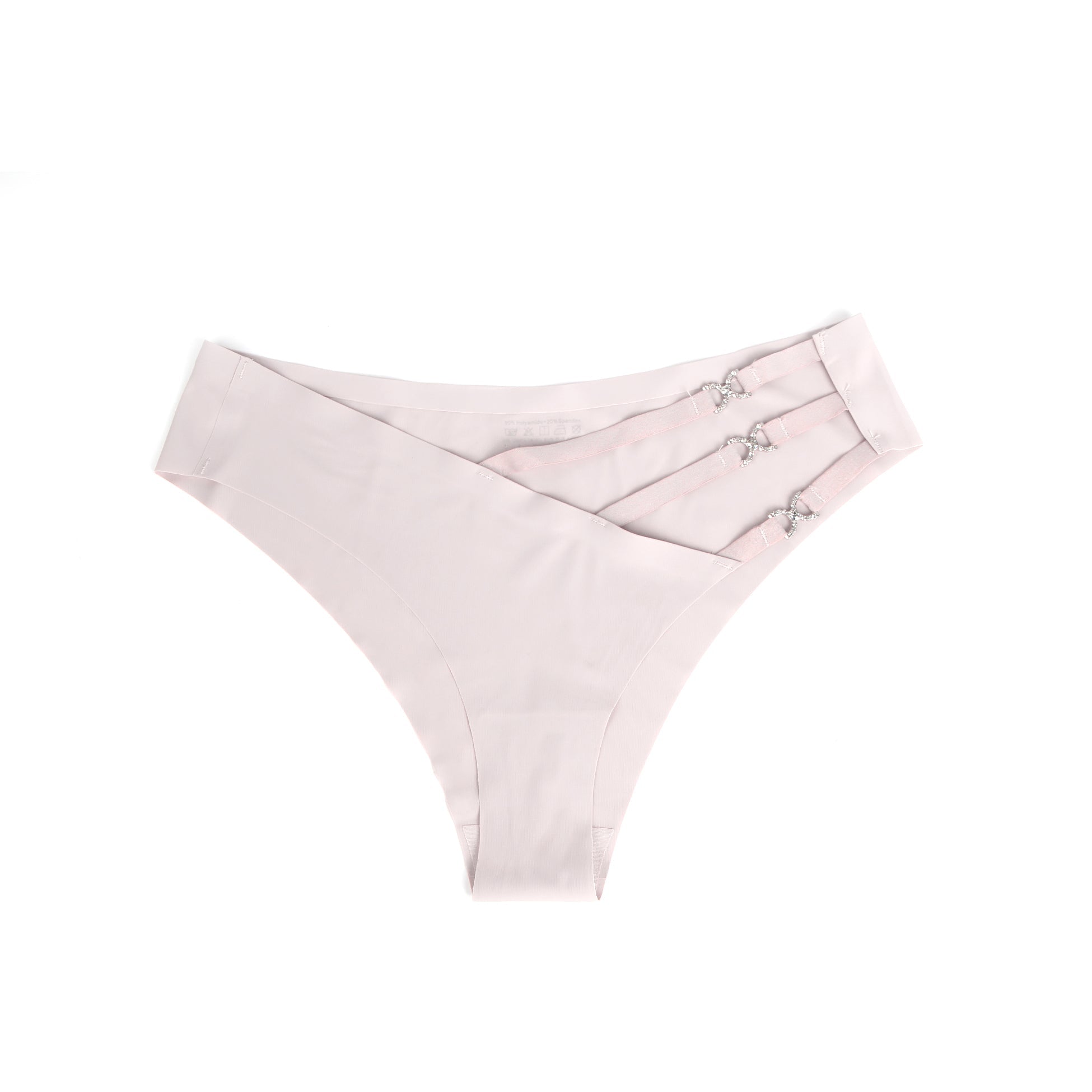 Pink Sexy Swimsuit Cloth Rhinestones Seamless Panty