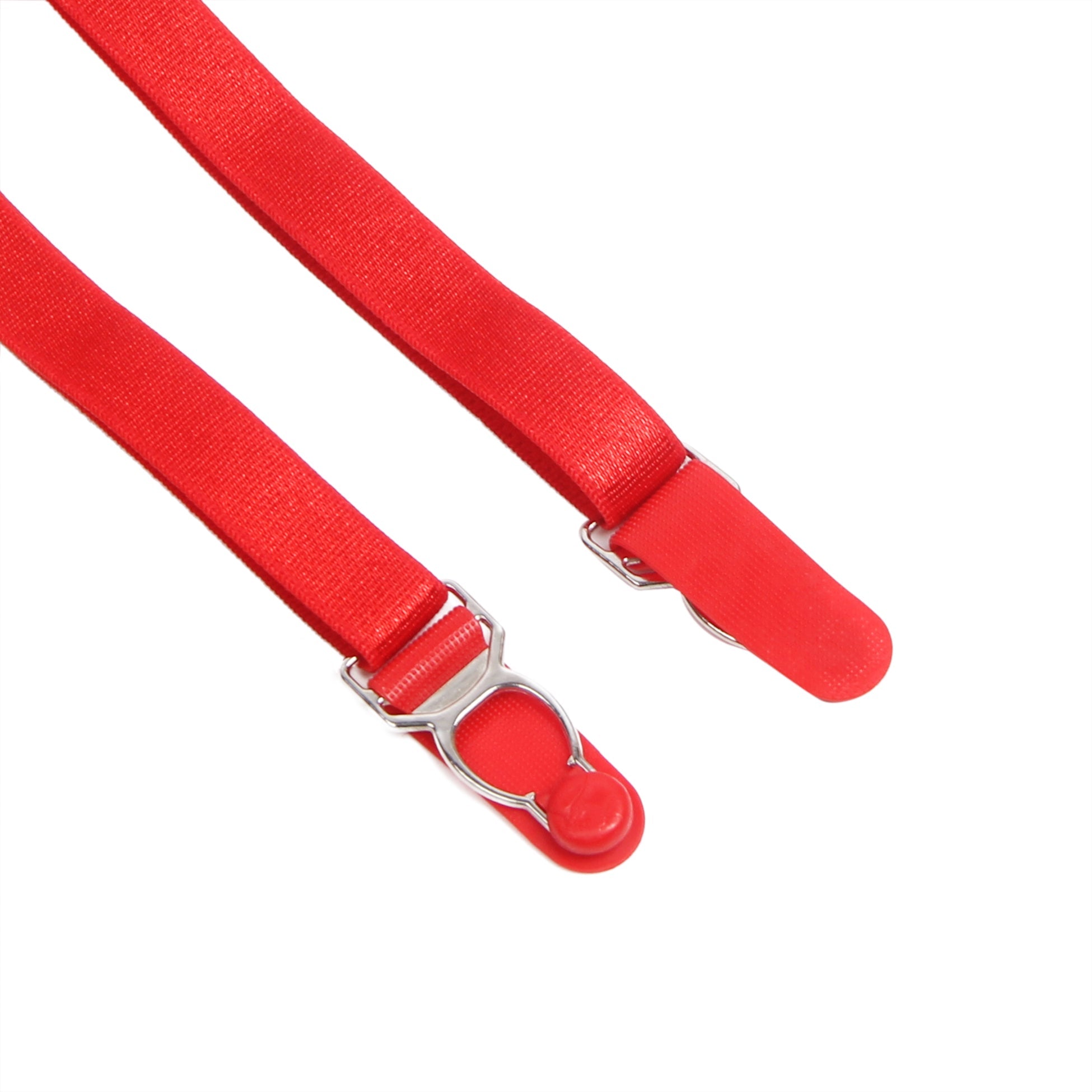 Red Sexy Lace Crotchless Garter Bodysuit