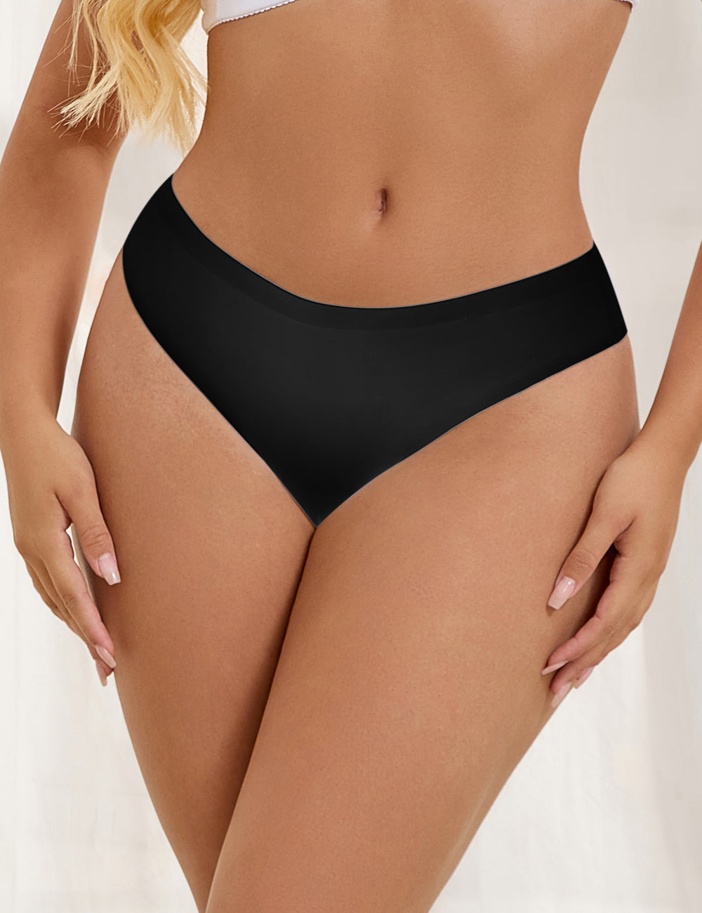 Black Sexy High Elastic Low Waist Seamless Panty