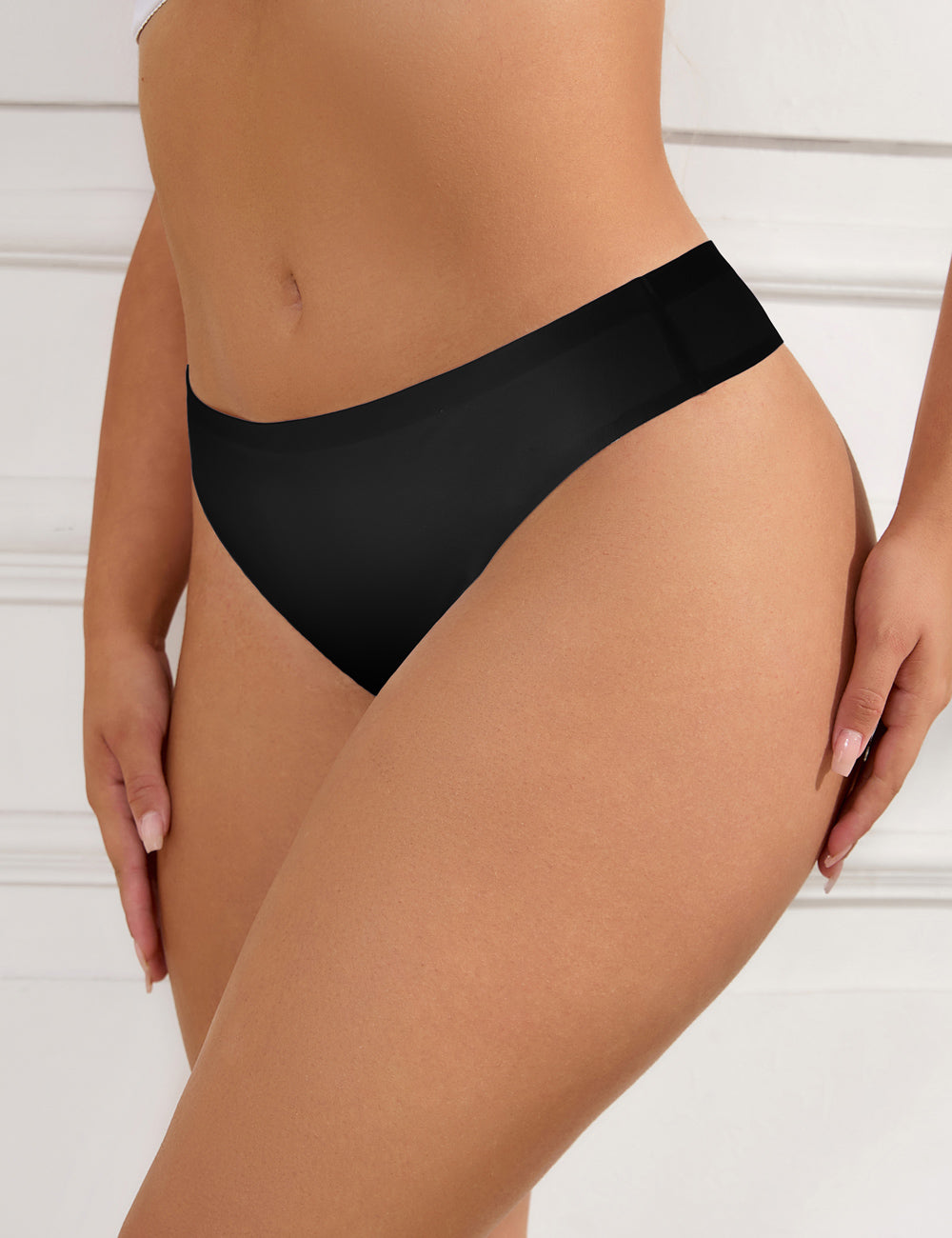 Black Sexy High Elastic Low Waist Seamless Panty
