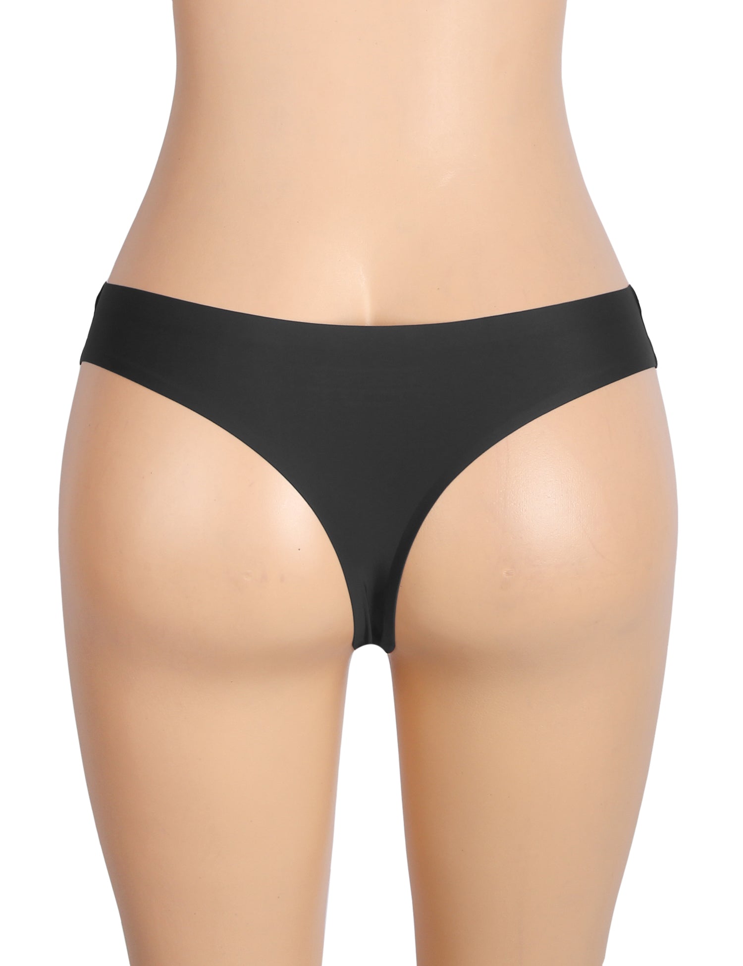Culotte noire sexy taille basse élastique sans coutures