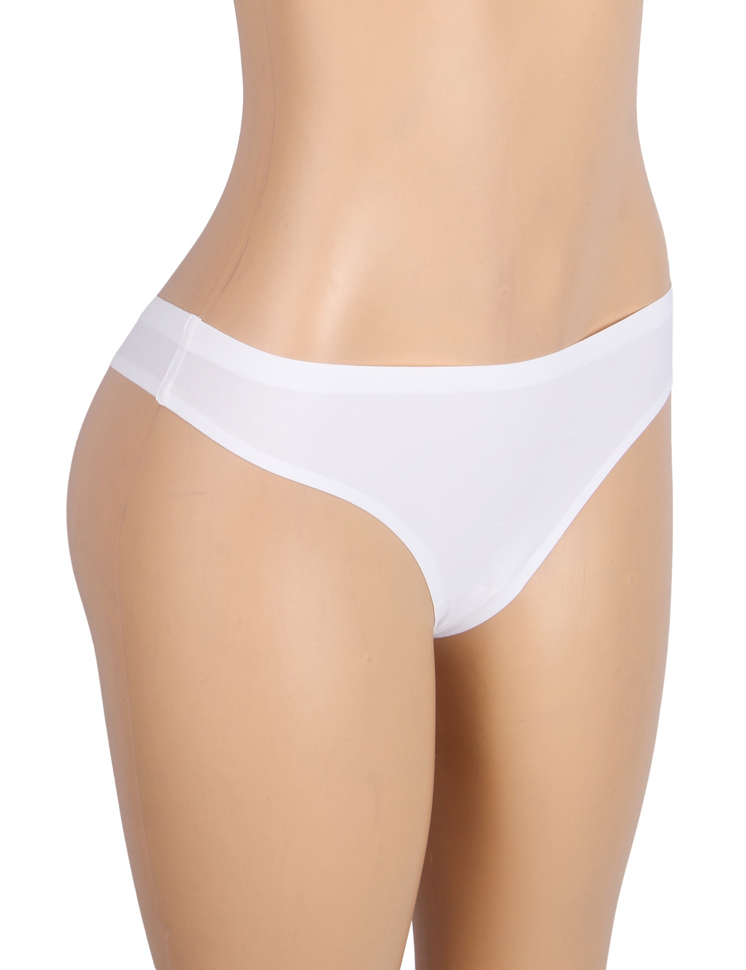 Culotte blanche sexy taille basse élastique sans coutures