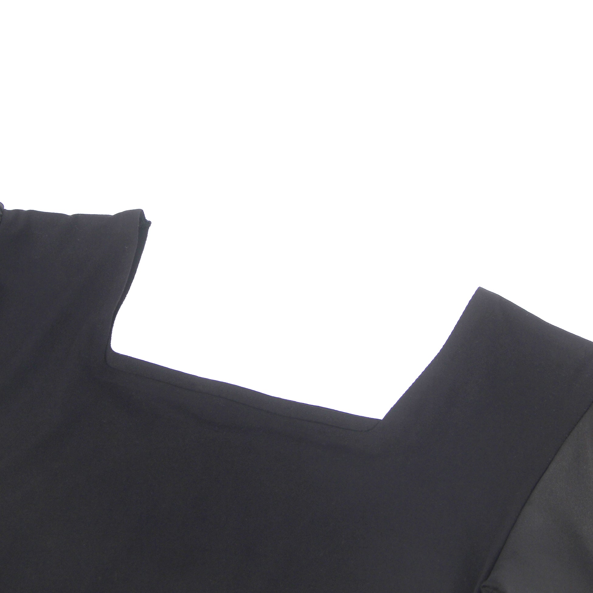 Black Sexy Swim Cloth Chiffon Puff Sleeves Square Neck Open Crotch Bodysuit