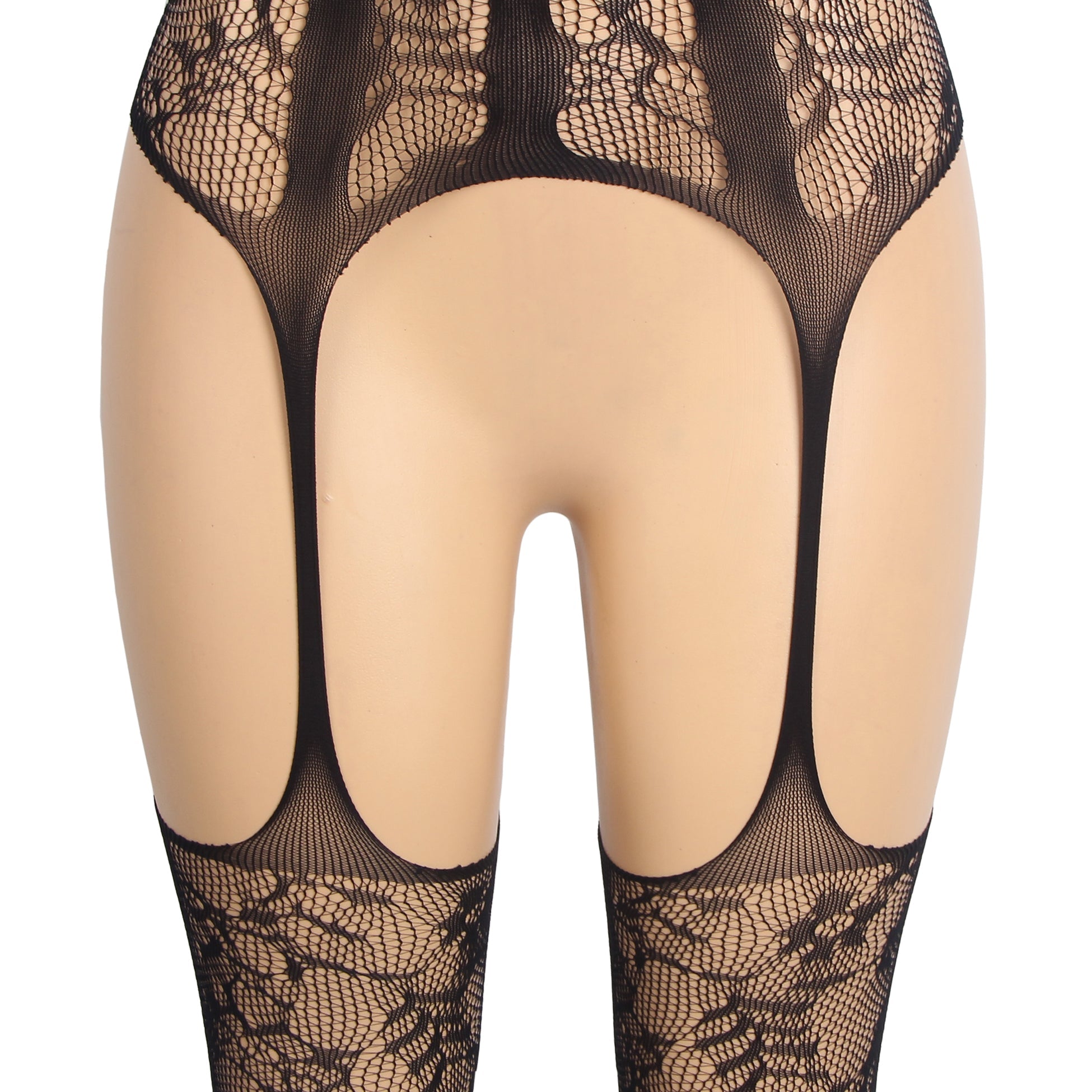 Body noir sexy en jacquard à col halter