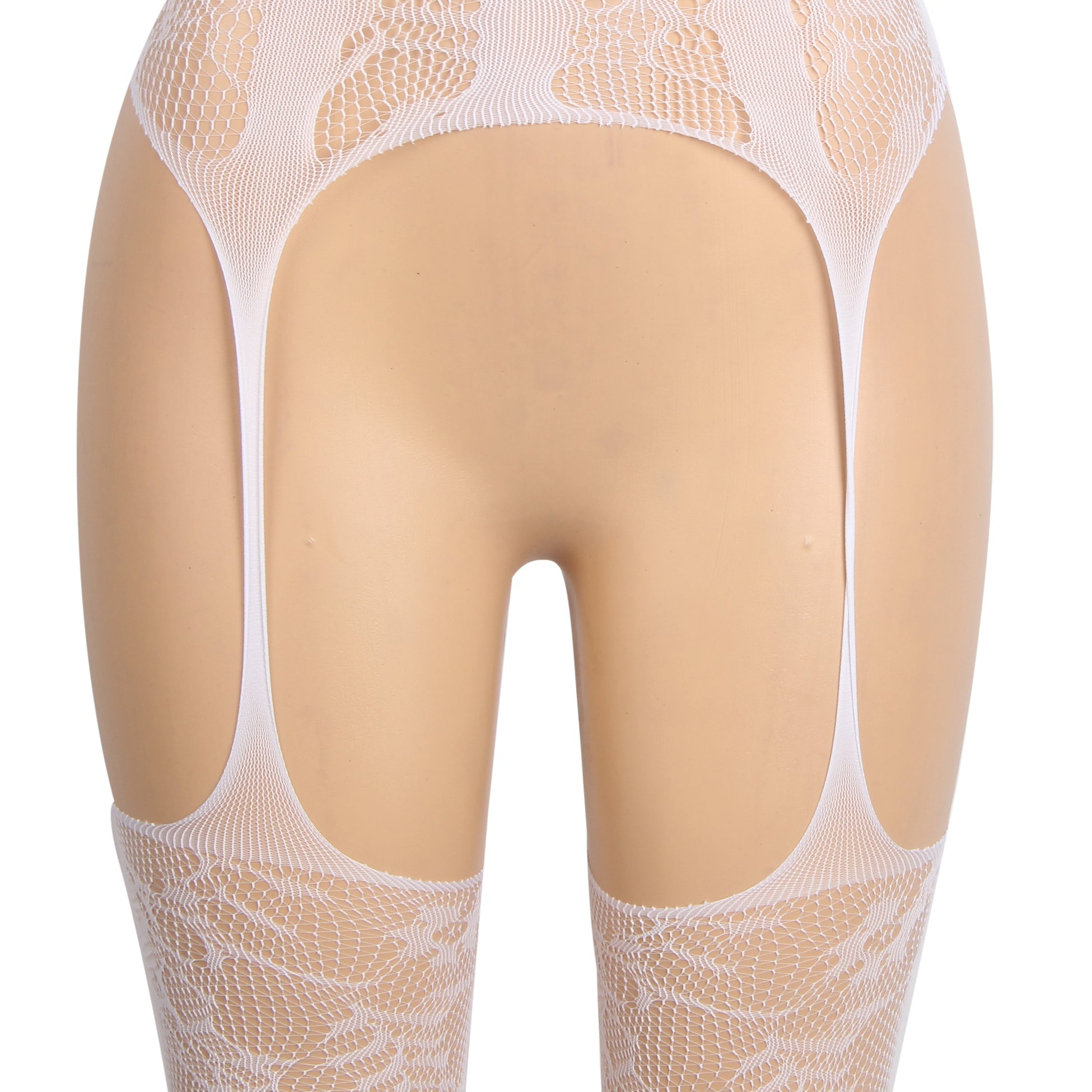 body blanc sexy en jacquard à col halter