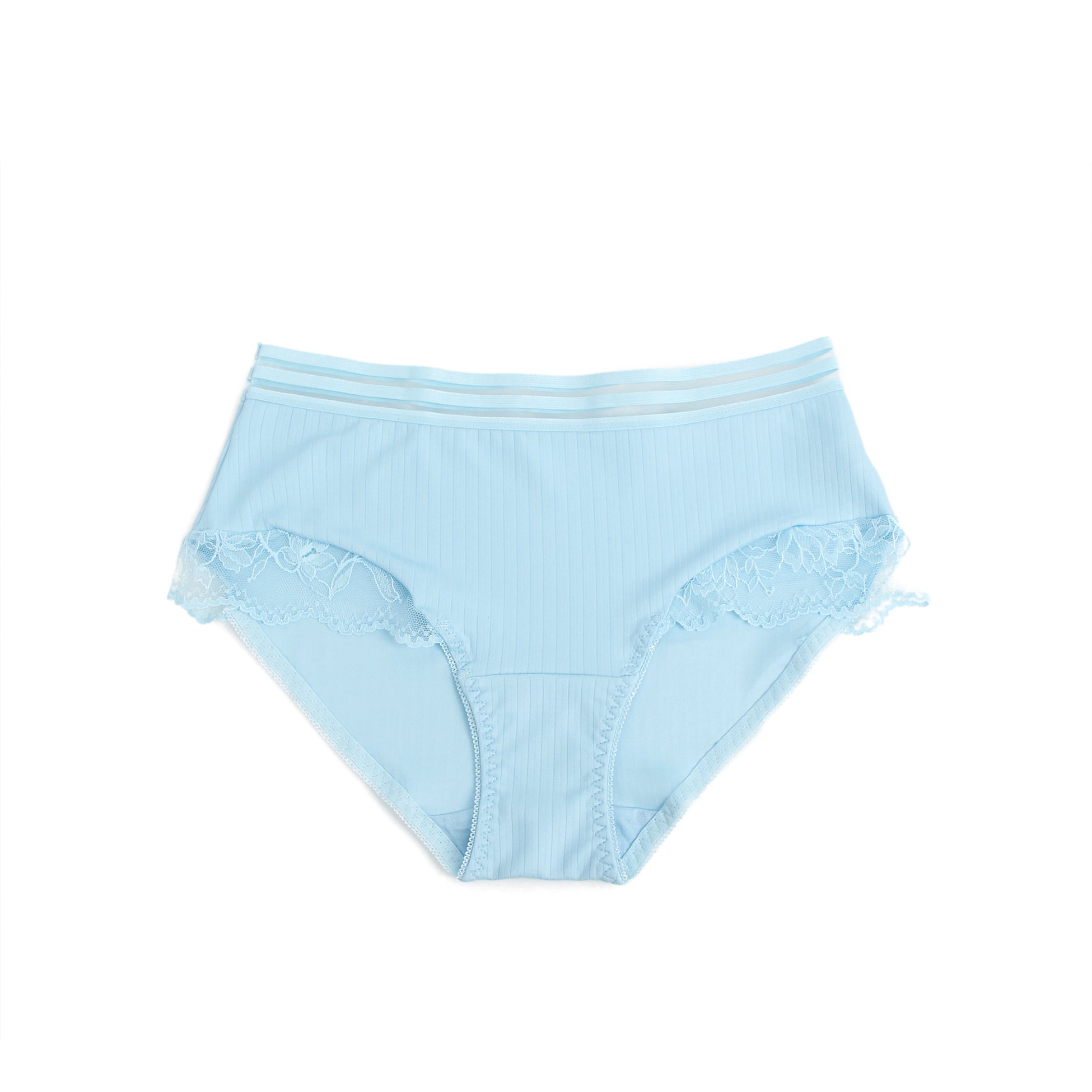 Blue Sexy Striped Cloth Lace Women Underwear