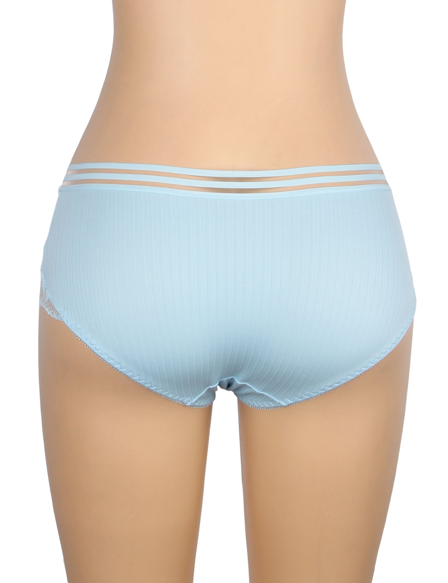 Blue Sexy Striped Cloth Lace Women Underwear