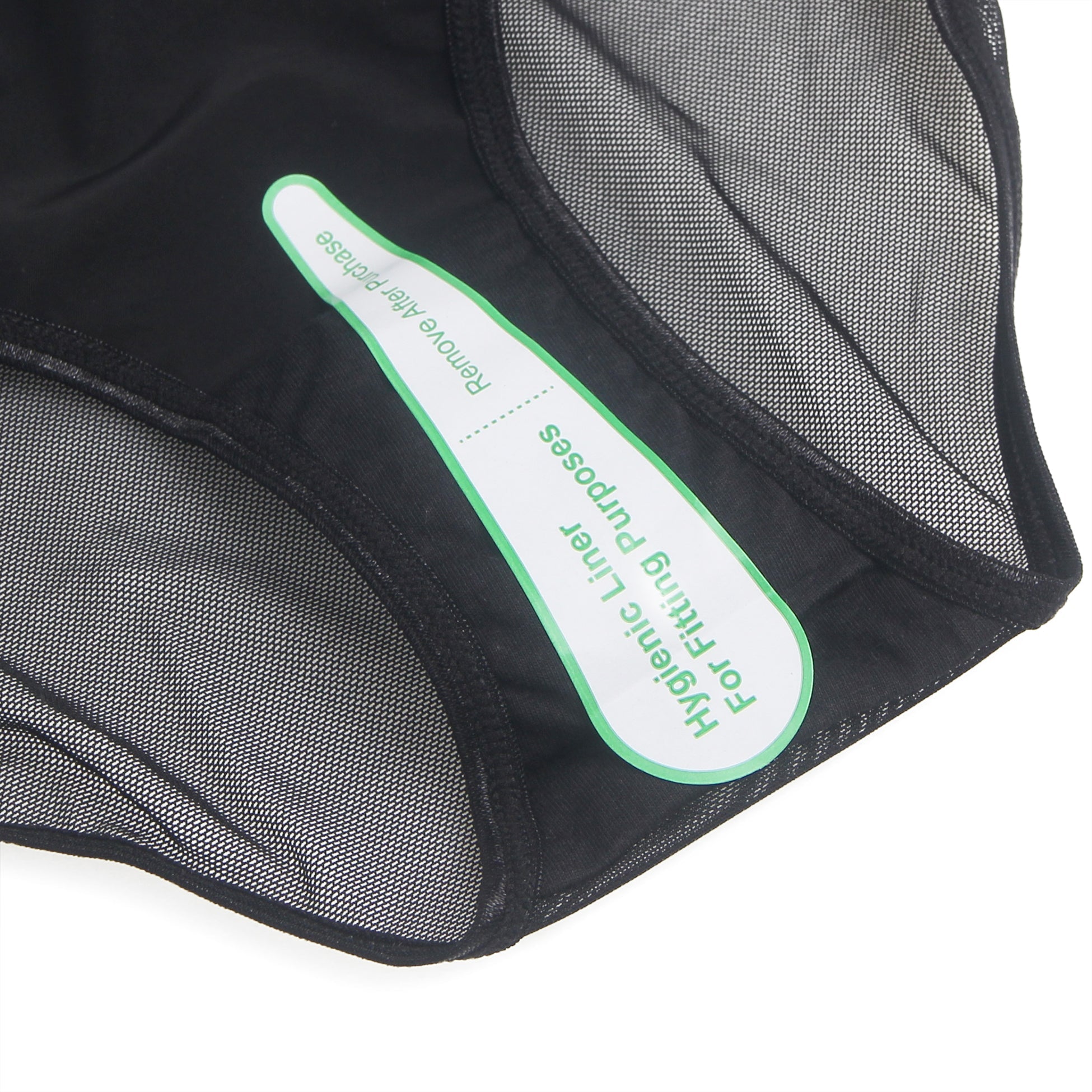 Schwarze, sexy Damenunterwäsche aus PU-Leder mit Mesh-Nieten