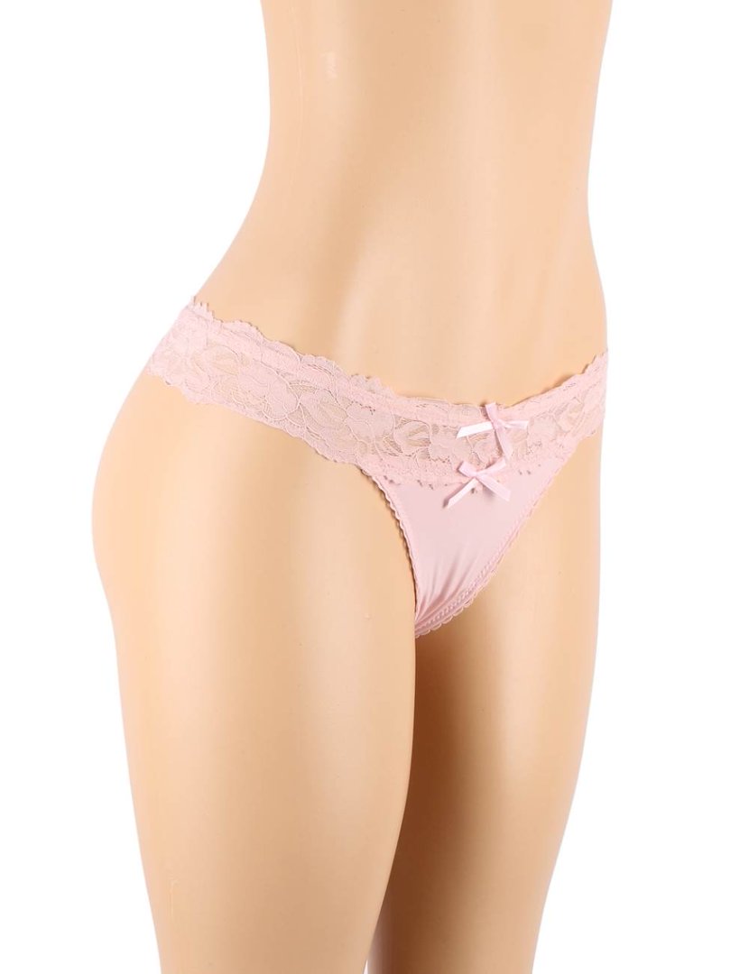 High Quality Pink Sexy Floral Lace Panty.,