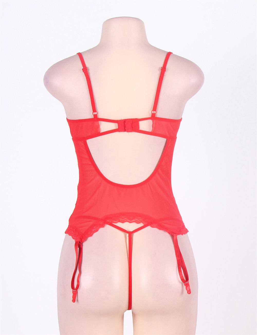 On Sale Red Teddy With Lace Handcuff