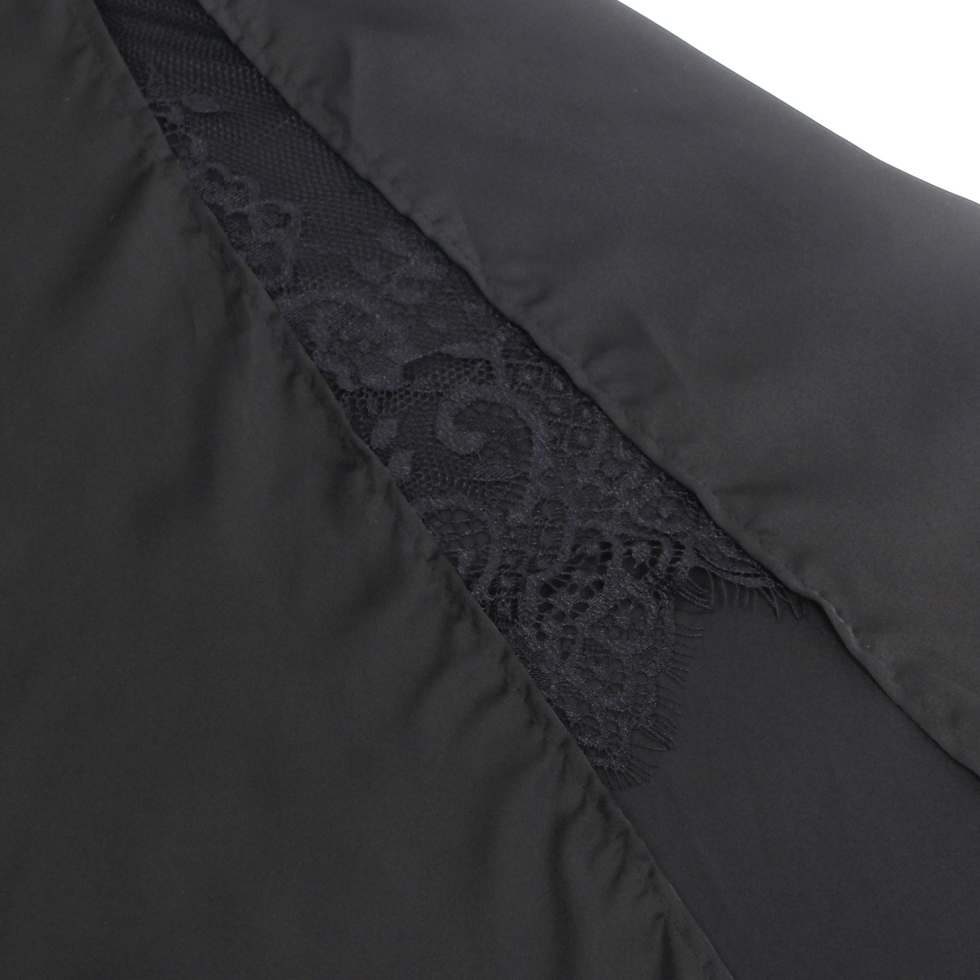 Black Sexy Split Backless Suspender Home Wear Nightdress